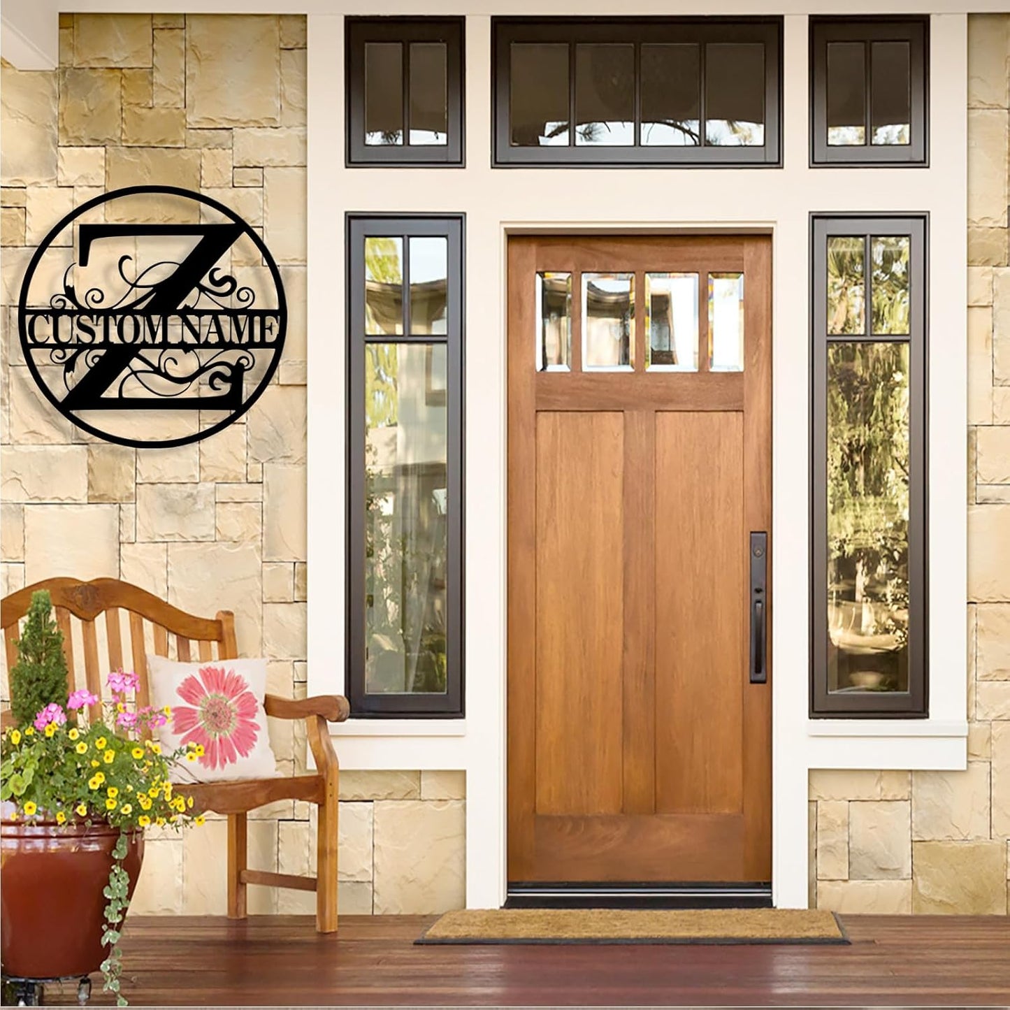 Custom Metal Name Sign, Personalized Family Last Name Signs for Home, Split Letter Monogram Wall Art Decor, Customized Metal Signs for Outdoor, Personalized Wedding Housewarming Gift