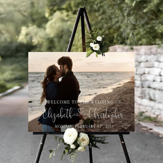 Welcome To Our Wedding Sign, Wedding Signs For Ceremony And Reception, Welcome Sign For Wedding, Welcome To Our Beginning Wedding Sign, Sweets Sign For Wedding