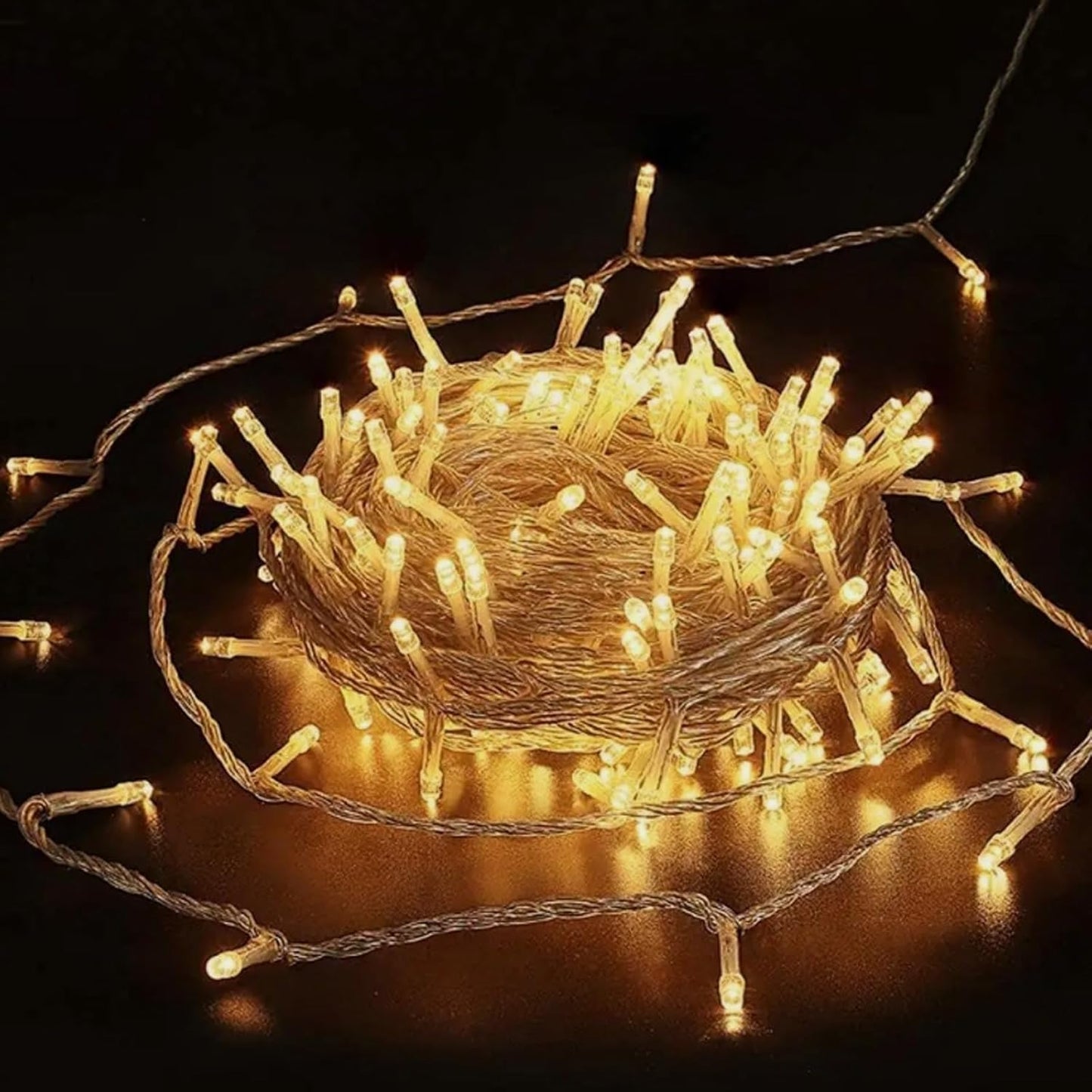 33ft 100 LED Plug in Connectable Fairy String Lights, 8 Mode Decorative Lights for Home, Bed Room, Classroom Wall Ceiling Tree Hanging Indoor Outdoor Easter Christmas Decor, Warm White