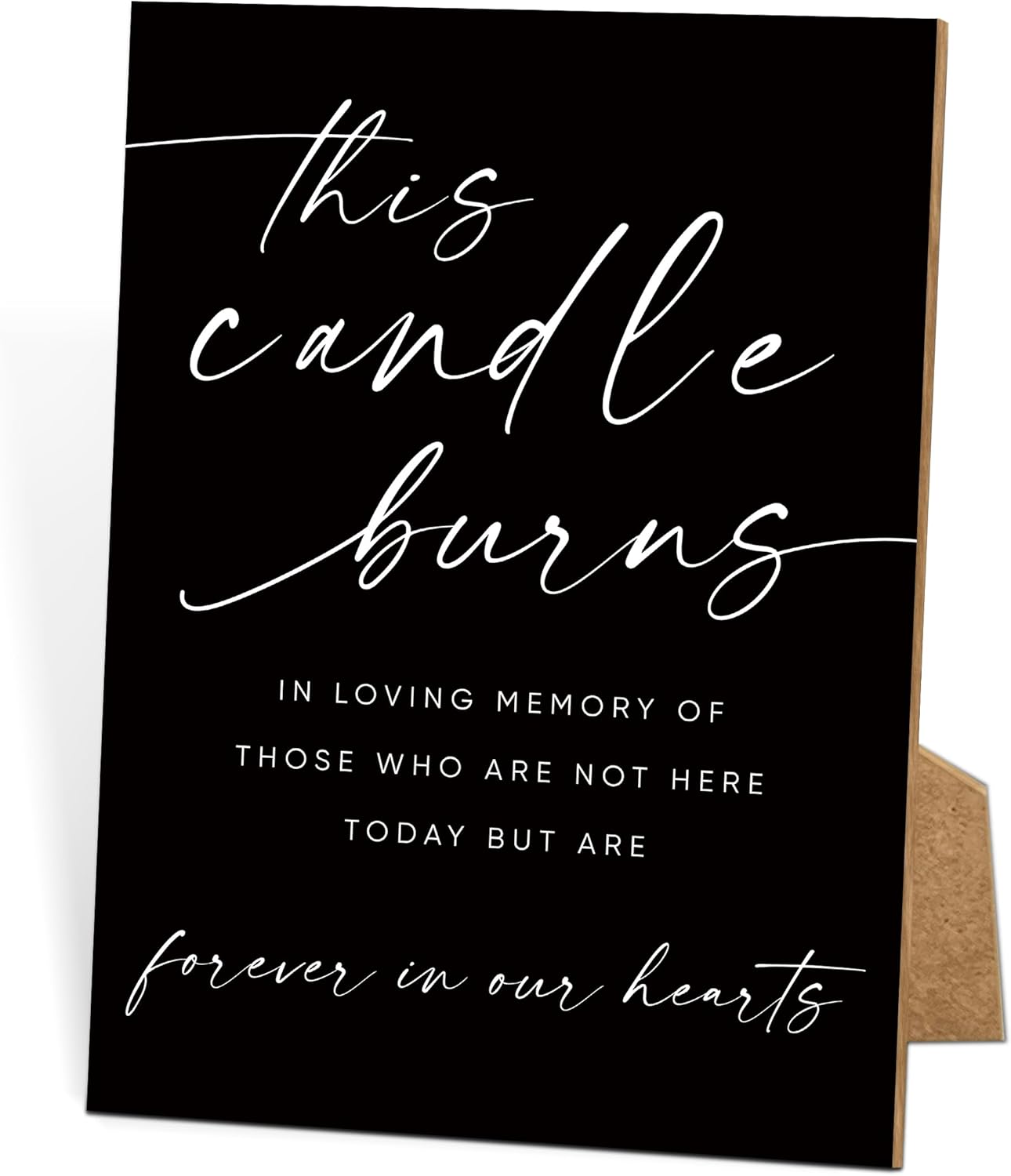 Funeral Sign, 8x11 Black Minimalist Style Loss of Loved One Memorial Sign, In Loving Memory Sign, Funeral Decorations, Wedding Table Decor, Memorial Gifts For Loss of Loved One, Bereavement Gifts -10
