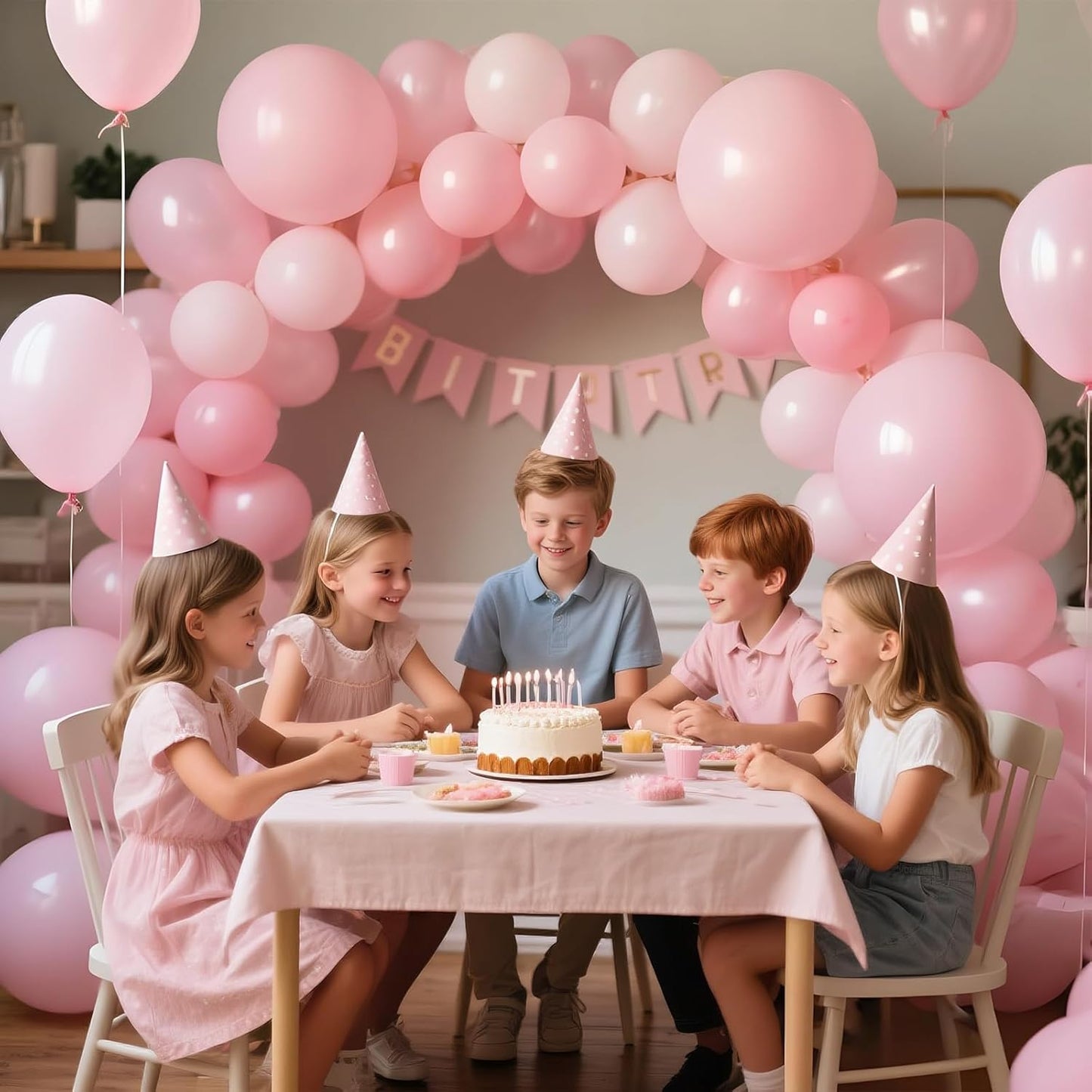KAWKALSH Light Pink Balloon 12 Inch, 110pcs Latex Party Balloons Helium Bright Color for Birthday Baby Shower Wedding Party Supplies Arch Garland Decoration