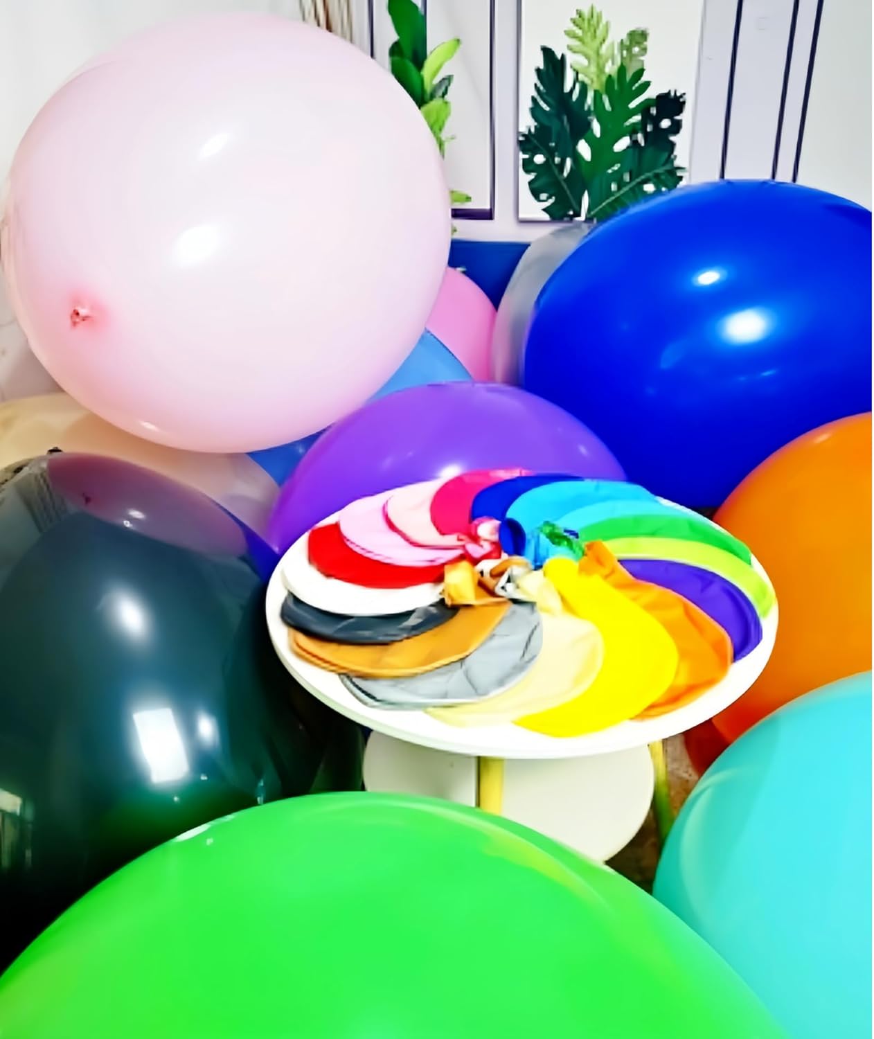 35 Pack Giant Balloons 36 Inch 17 Kinds Colors Latex Colorful Party Big Balloon Bulk for Various Party Events Decorations