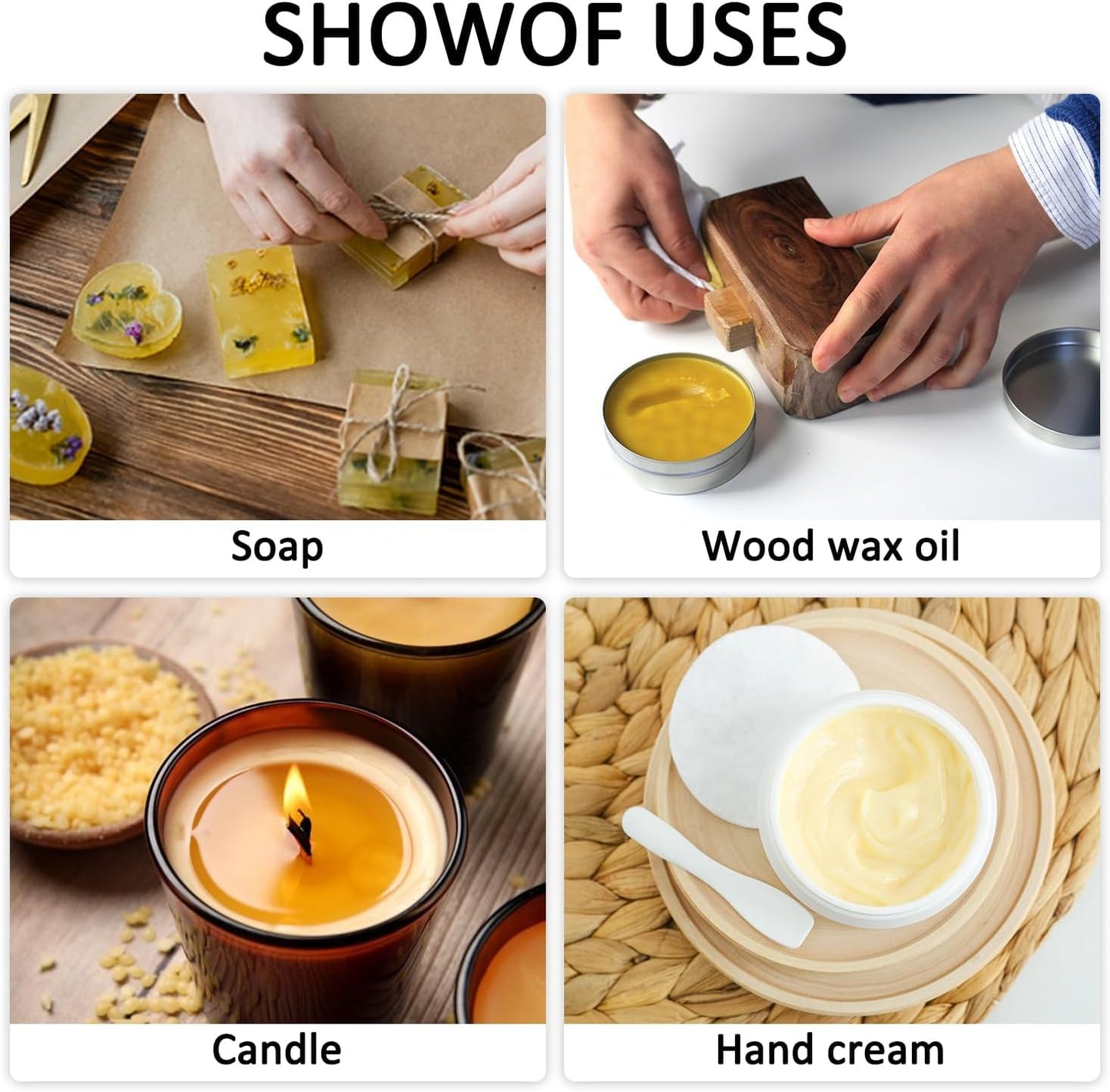 5-lb Pure Yellow Beeswax pellets - for Candles in All Shapes and Sizes, Beeswax Balm, Lip Balm, soap Making Supplies,Craft Projects DIY (80 oz.)