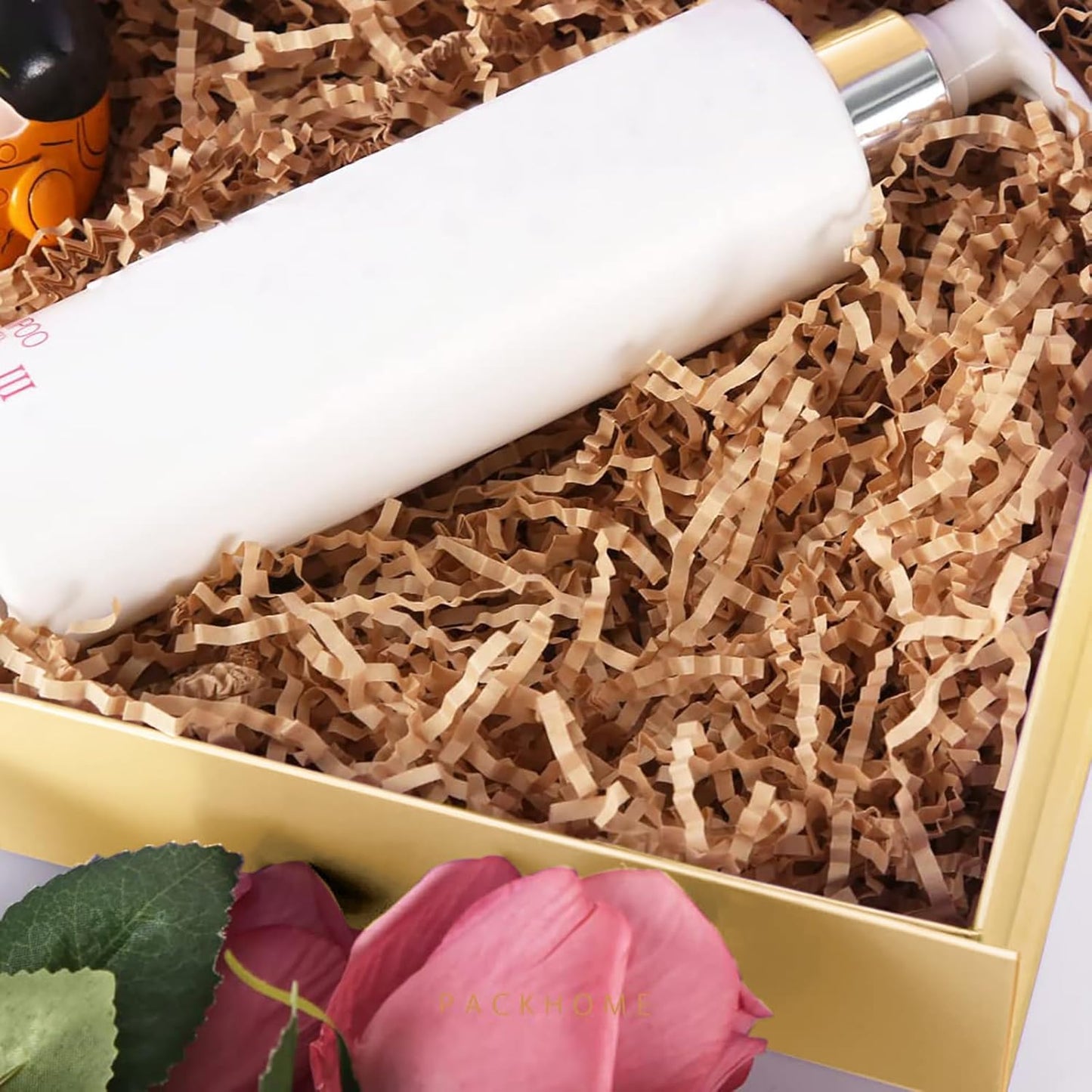 PACKHOME Gift Box 11.5x8x2.5 Inches, Sturdy Shirt Box with Magnetic Lid for Multiple Occasions (Glossy Gold)