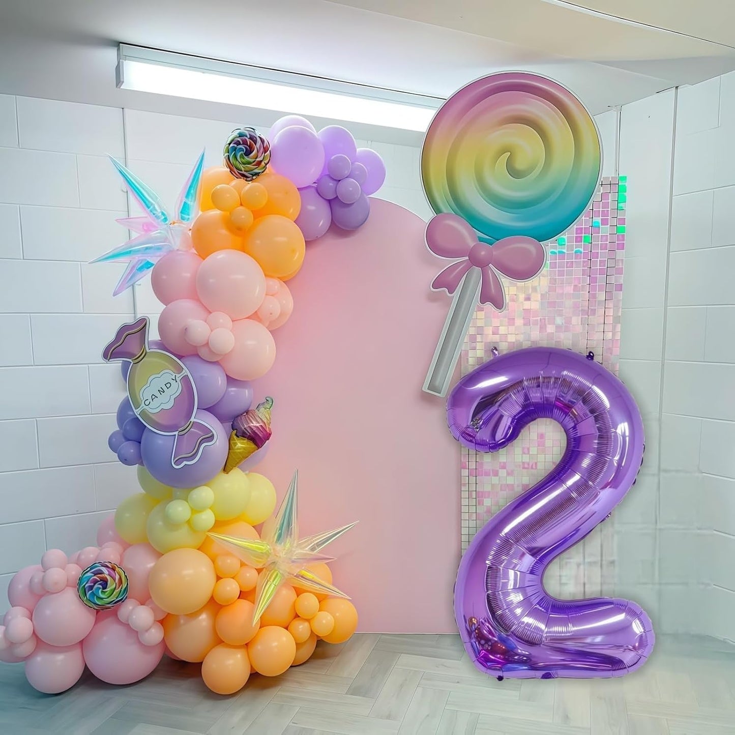 Purple 3 Balloon Number,40 Inch Number 3 Balloon Big Purple 3 Foil Mylar Helium Balloon for Birthday Party Decorations