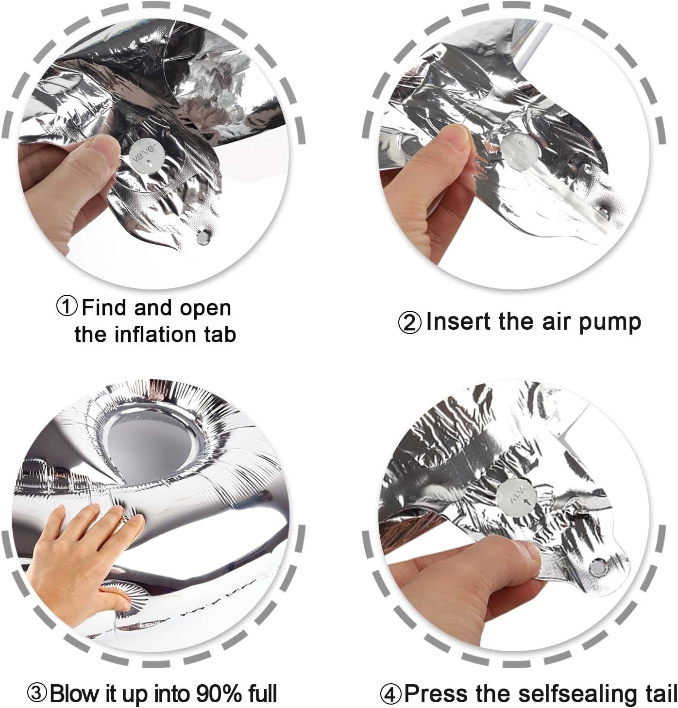 Silver 40 Inch Big Number Balloon Birthday Decoration, Number 2 Helium Balloon 12 20 22 23 24 26 2025 New Years Celebration, Boy Girl Baby Anniversary Party Graduations Supplies Decorations