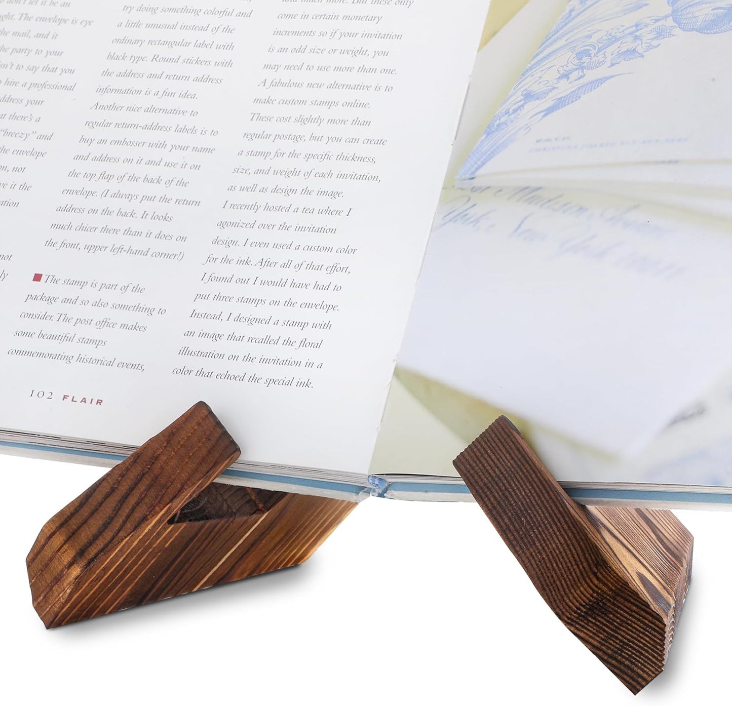 ZEERSHEE Plate Stand for Display - 6.9 Inch Plate Holder Display Stand, Wooden Picture Frame Holder, Decorative Table Top Easels（Pack of 2）