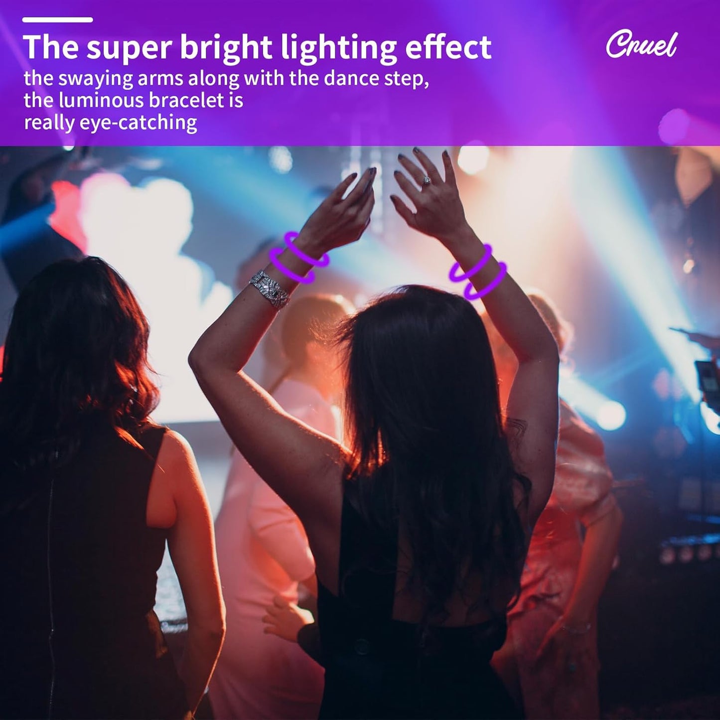 60 Pack 8” Purple Glow Sticks Bulk Bright Glow Sticks with 60 Connectors 20 Heart Glasses Glow In The Dark Party Supplies Neon Party Decorations Glow Bracelet Glasses for Carnival (Purple)