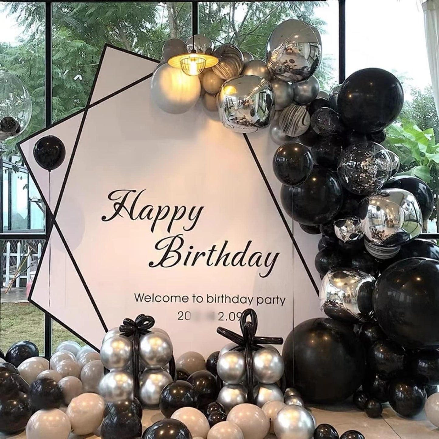 Silver Party Balloons 100pcs 12inch Chrome Metallic Silver Helium Balloons for Birthday Party Decoration and Arch Decoration Wedding Birthday Baby Shower Christmas Party