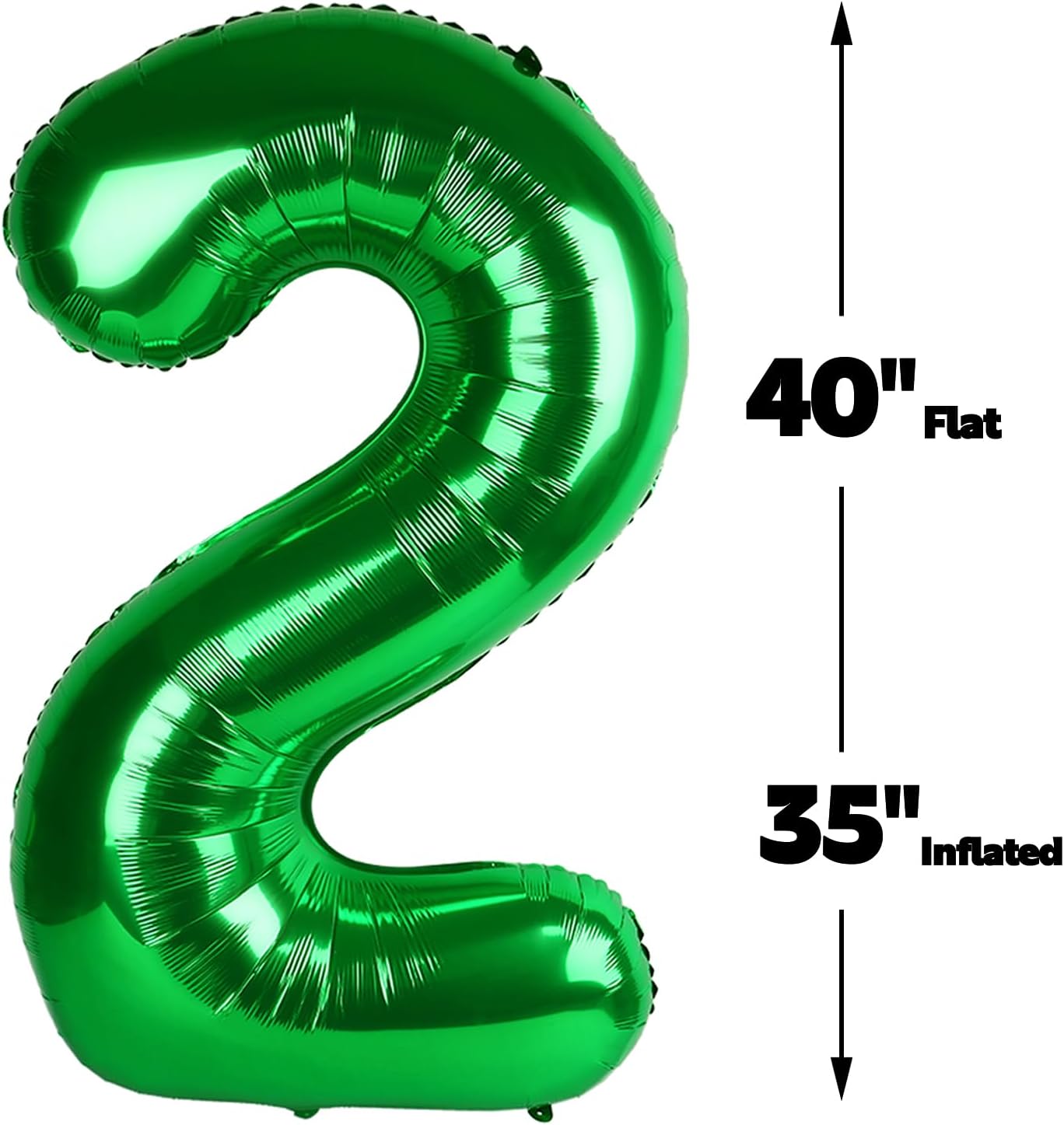 Green Number 27 72 Birthday Balloon 40 Inch, 27 72 Party Celebration Decorations Supplies, Mylar Foil Numbers Balloons for 27 72 Wedding Anniversary