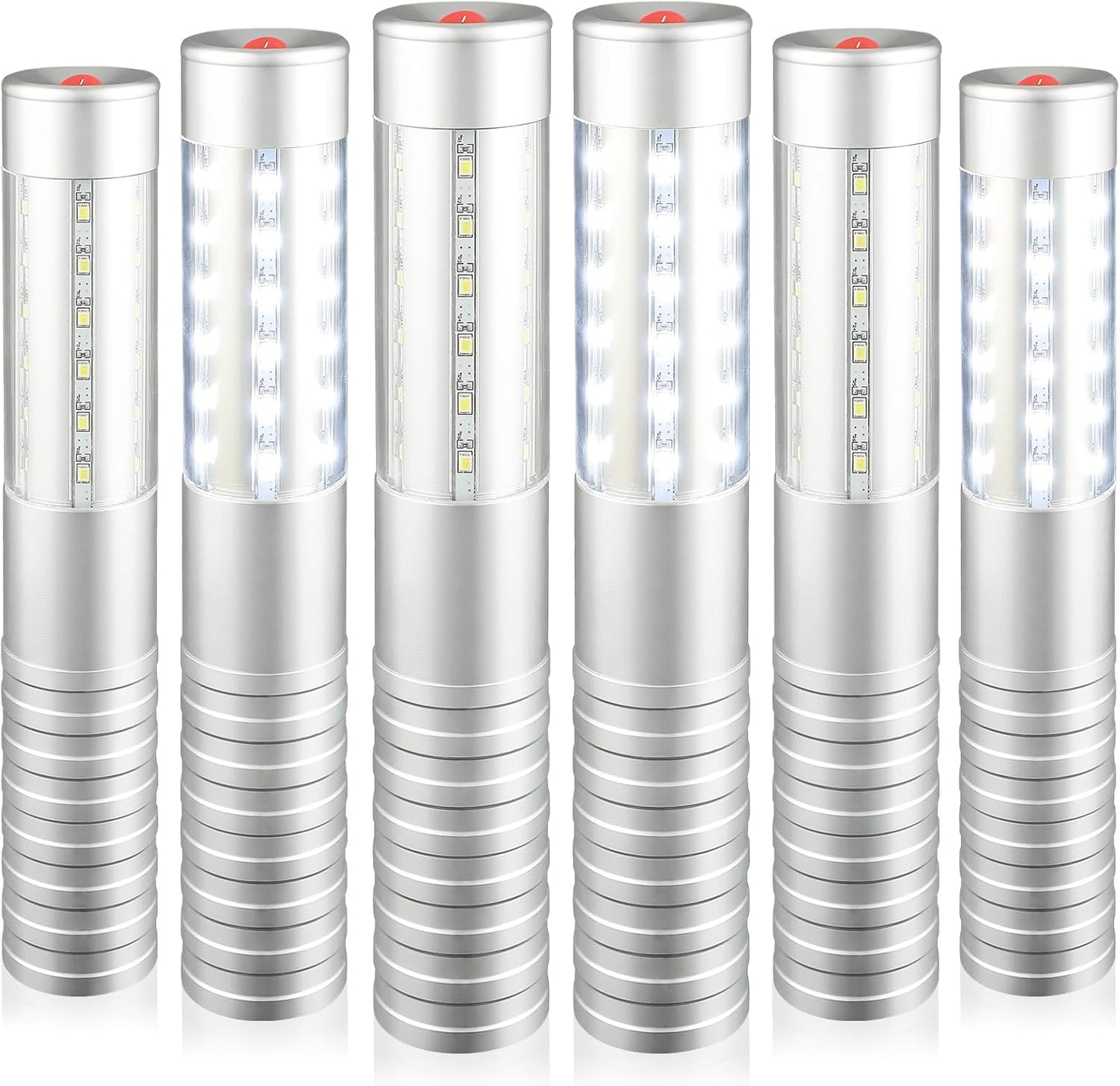 WILON Bottle Service Lights Rechargeable Bottle Service Sparklers Reusable Handheld Girl Lights LED Baton Strobe Light for Parties Bar Club Nightclub Birthday Weddings - 6 Pack