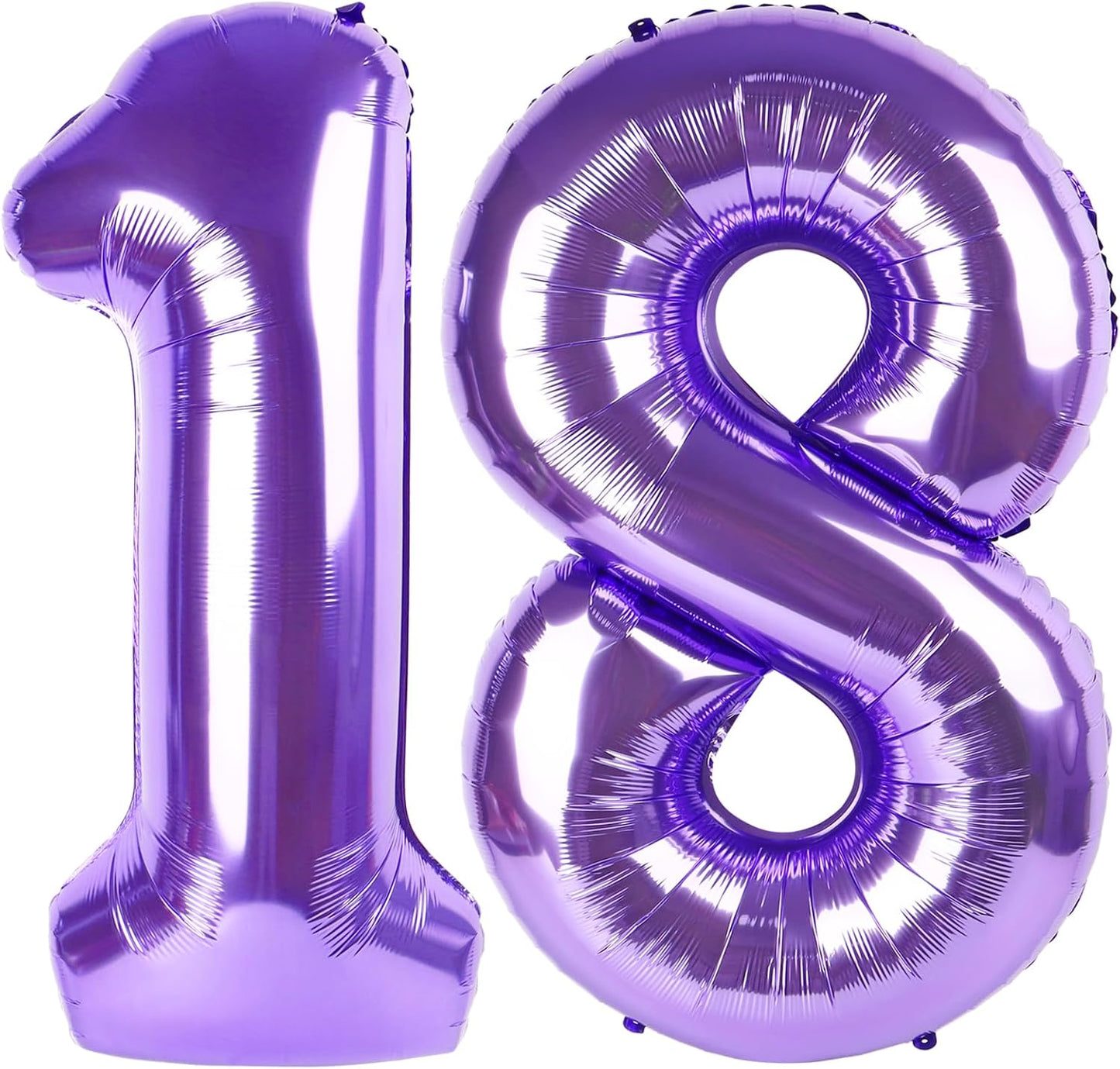 Purple Number 18 Balloon 40 Inch Birthday Decorations, Number 18 Balloon Birthday Party Decorations, Anniversary Decorations Graduations Party Supplies