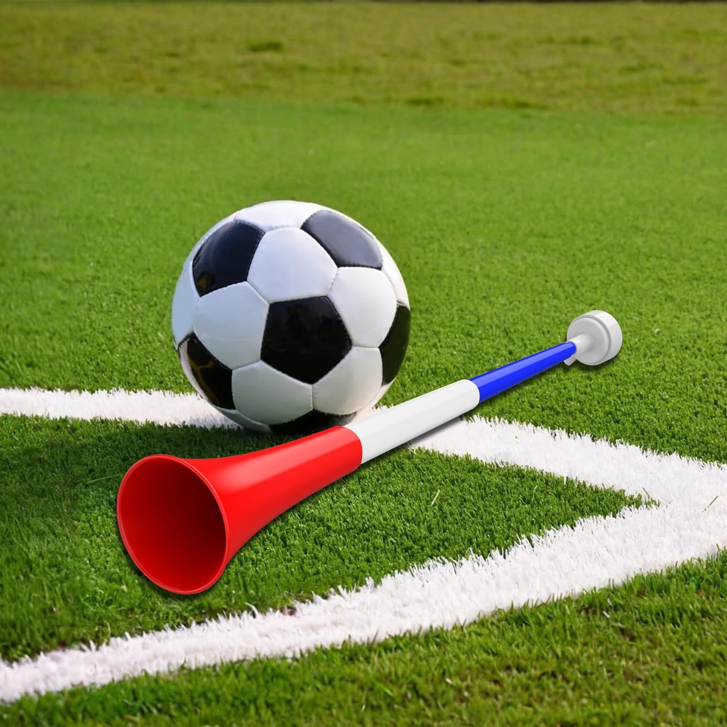 Collapsible Stadium Horn Noise Maker 24 Inch Vuvuzela Stadium Blower Plastic Trumpet Blow Horns Noisemakers for Sporting Events Graduation Games School Sports Party Supplies Favors Accessories