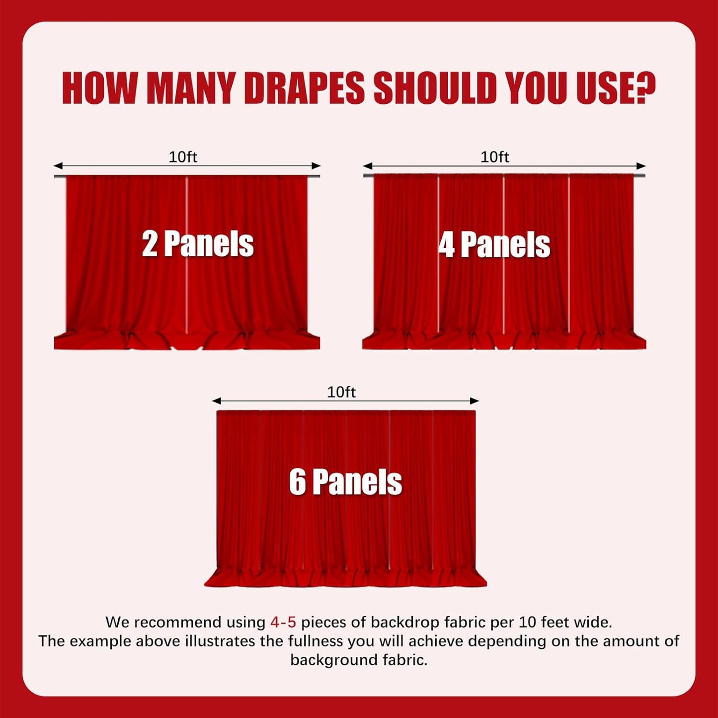 10ft x 10ft Emerald Green Backdrop Curtains for Parties, Fabric Satin Background Curtain with Rod Pockets for Weddings, Birthday, Baby Shower, Photography, Graduation Party Backdrop Drapes, 2 Panels