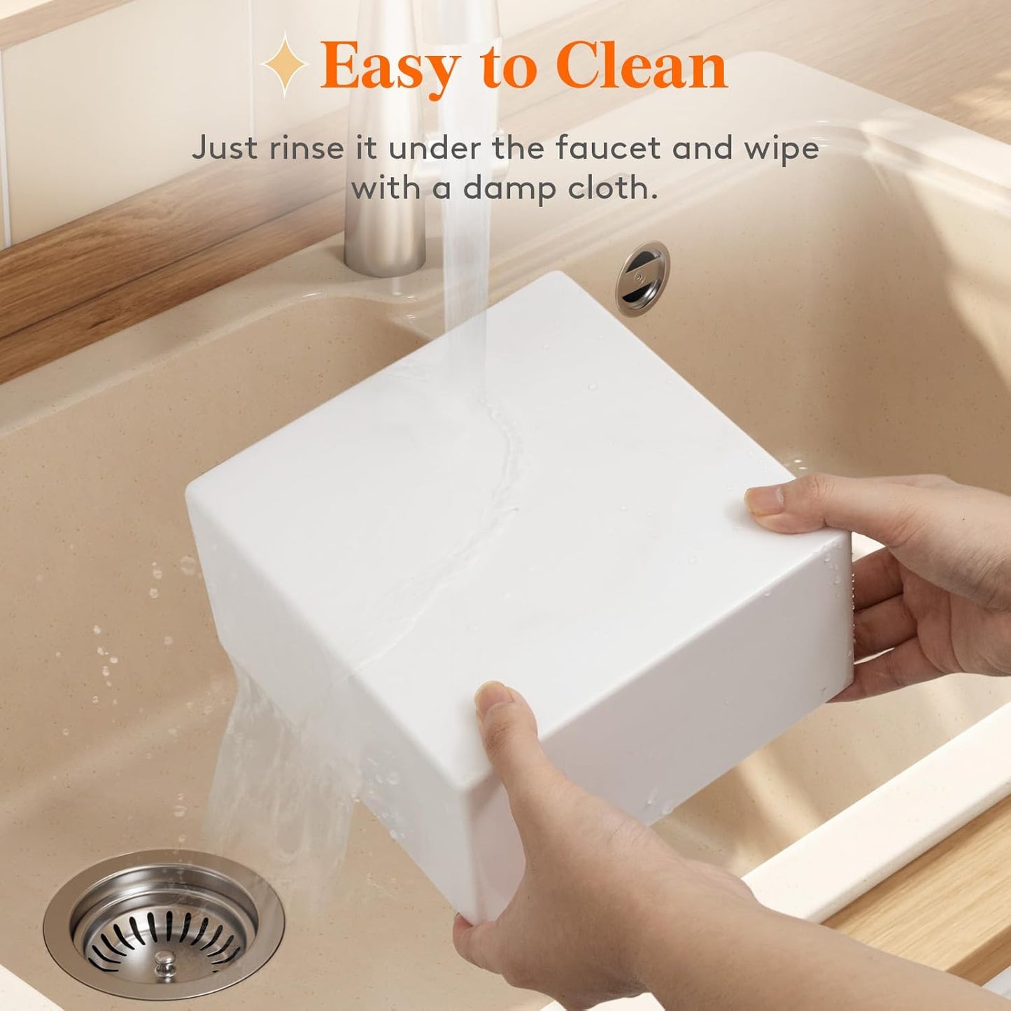 Lifewit Buffet Risers and Stands Up to 7.8", Food Risers for Buffet Table, Catering Dessert Cake Stand for Party, Collectibles Jewelry Display Stand, White Cube Boxes Nesting Risers, 3 PCS