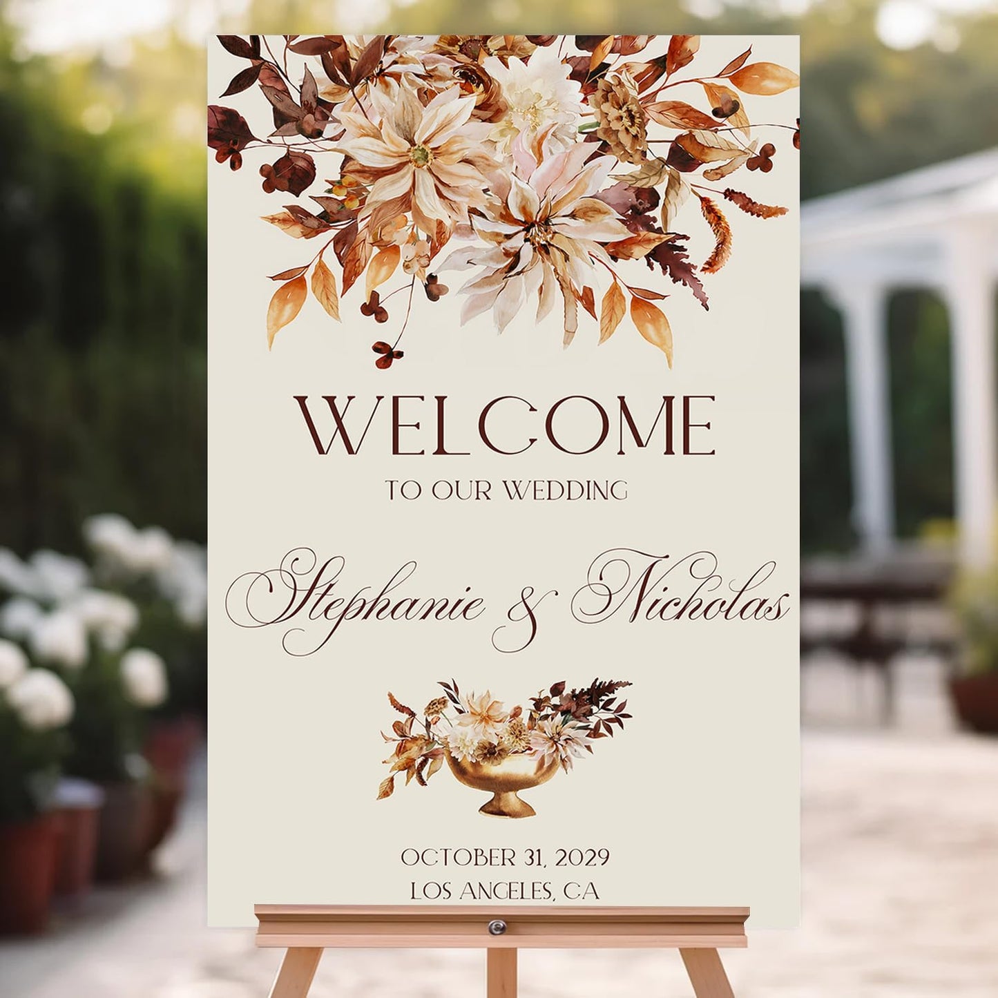 Til Death Do Us Part Gothic Love Wedding Welcome Sign With Stand - Halloween Couples Shower, Gothic Wedding Welcome Signage