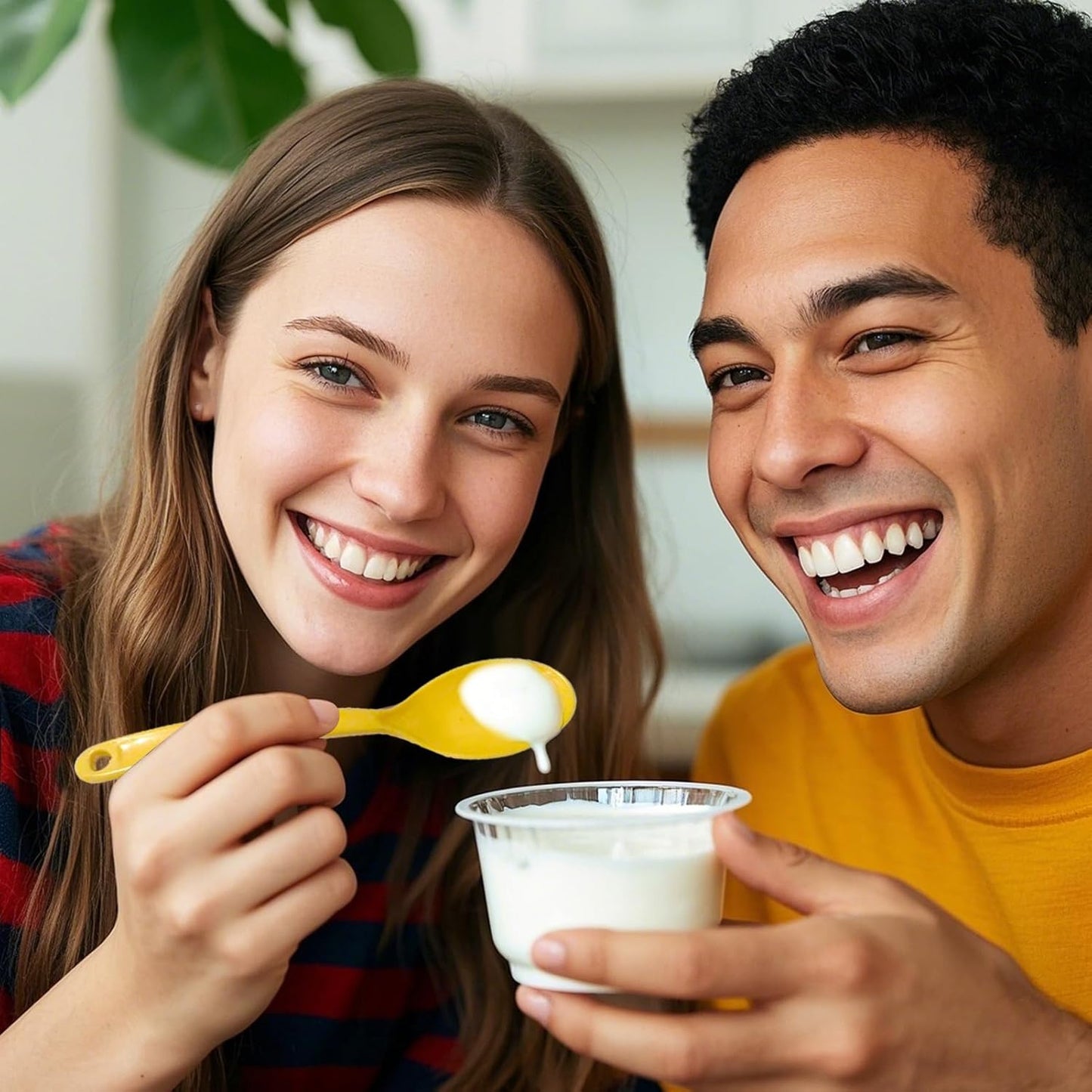 Stock Your Home With Sturdy Large Eco-Friendly Plastic Spoons, Frozen Yogurt Ice Cream Scoops, Frozen Dessert Scoops, Party Candy Countertop Buffet Picnic Camping Outdoor 4 Colors 12 Pieces