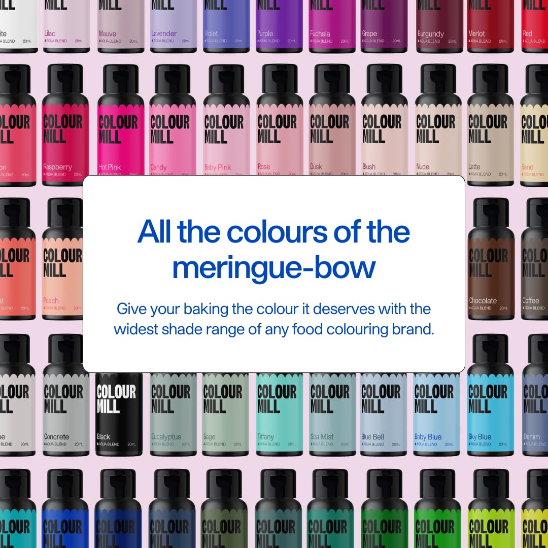 Colour Mill Aqua Blend Water-Based Food Coloring, 20 Milliliters Merlot