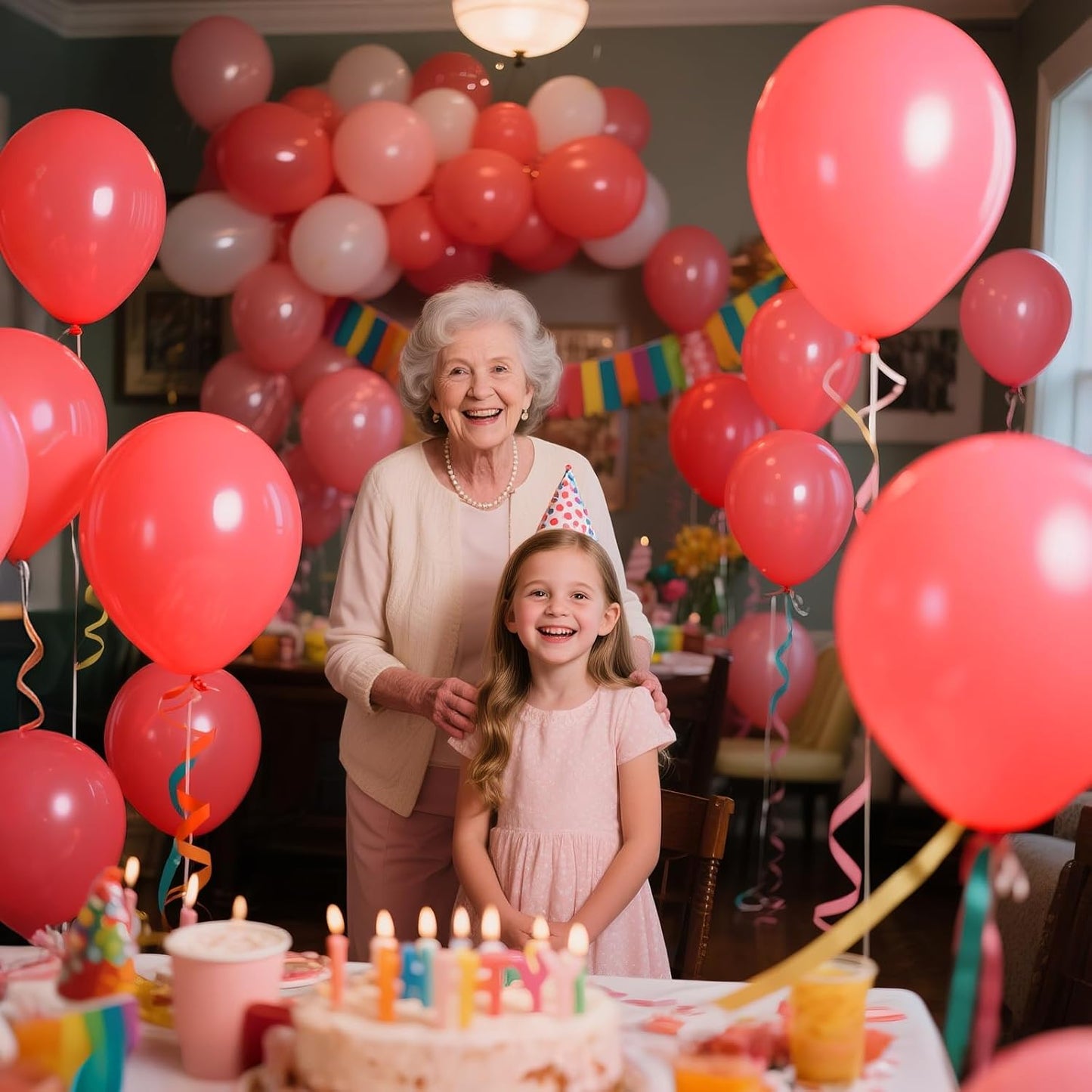 110pcs Pastel Red Balloon 12 Inch, Pastel Red Latex Balloons for Birthday Party Baby Shower Wedding(with 2 Ribbons).