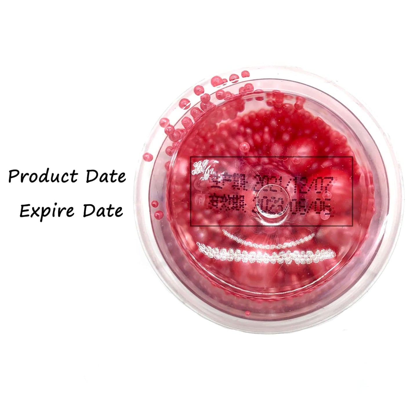 Weraru Edible Red Pearl Sugar Sprinkles Candy Mixing Size Baking Edible Cake Decorations Cupcake Toppers Cookie Decorating Celebrations Wedding Shower Party Chirstmas Supplies 130g/ 4.58oz