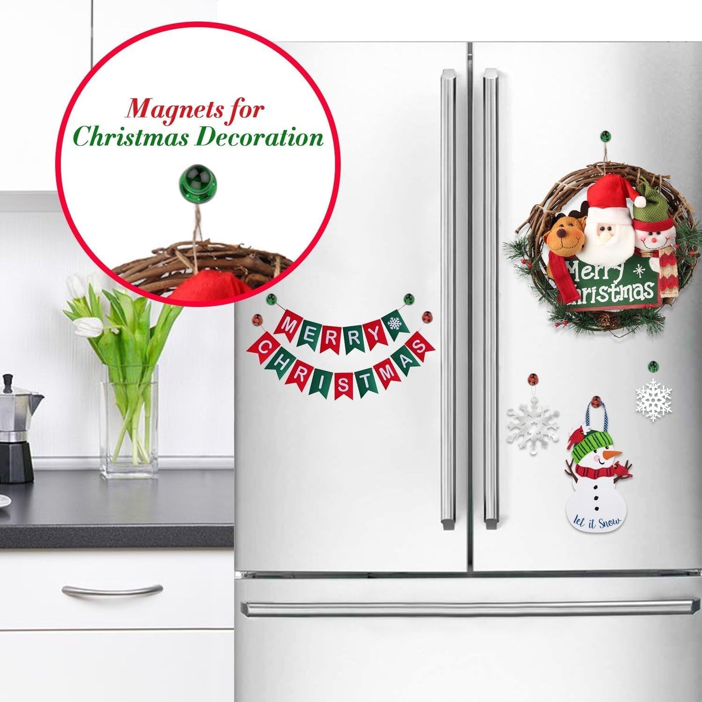 Push Pin Magnets - Tiergrade 6000 Pack 7 Assorted Color Strong, Office, Use at Kitchen Home and School Classroom, for Refrigerator Dry Erase Board and Whiteboard.