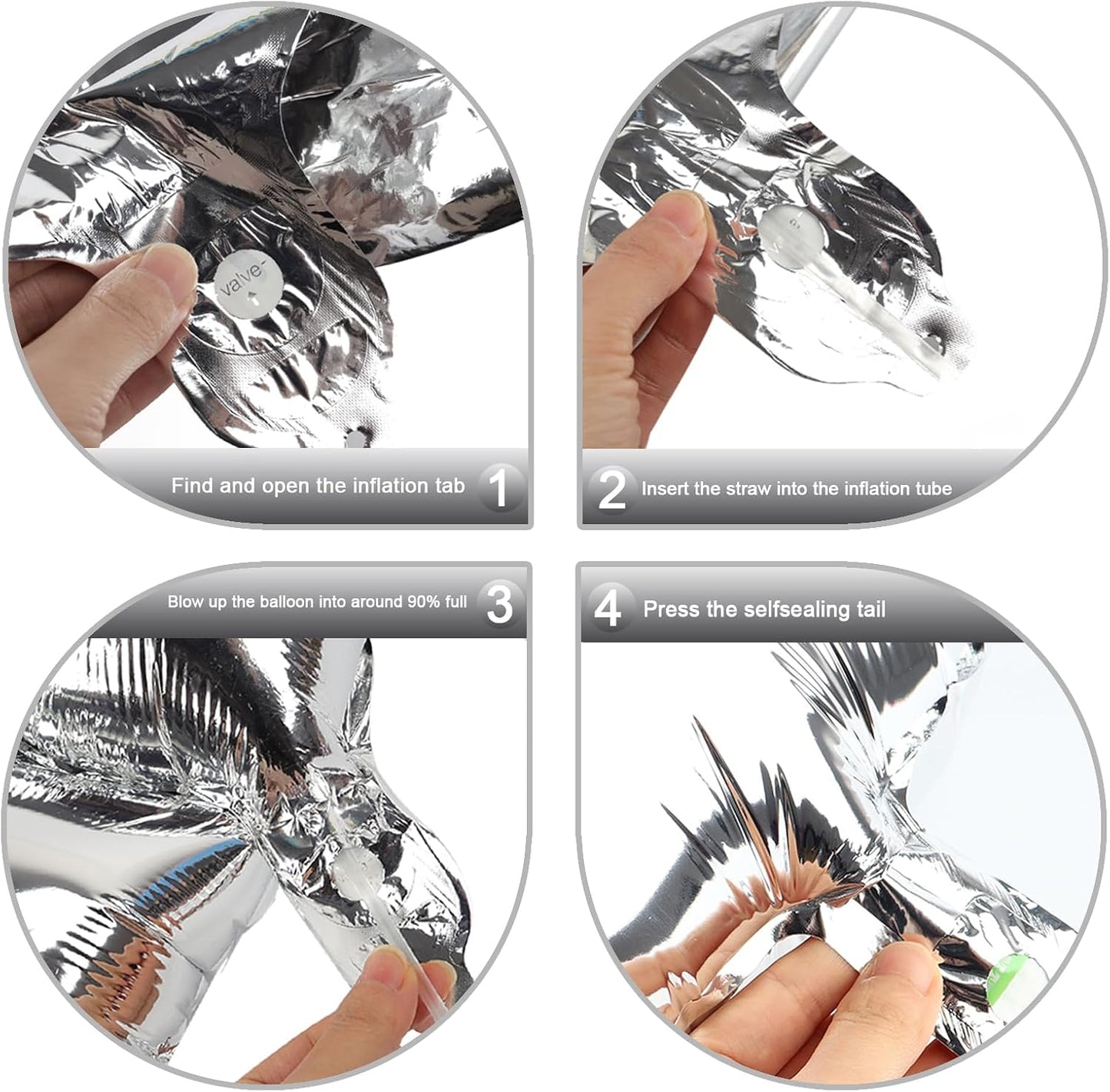 40 Inch Big Silver 19 Balloon Number, Jumbo Giant Happy 19th 19 Birthday Party Decorations, Large Mylar Foil Anniversary Birthday Party Engagement Decorations