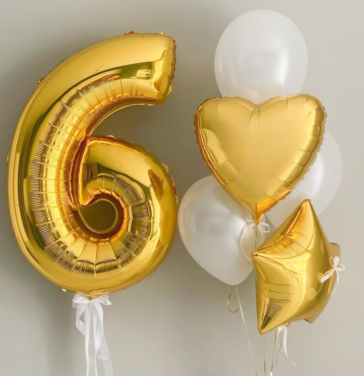 Gold 3 Balloon Number,40 Inch Number 3 Balloon Large Gold 3 Foil Mylar Helium Balloon for Birthday Party Decorations
