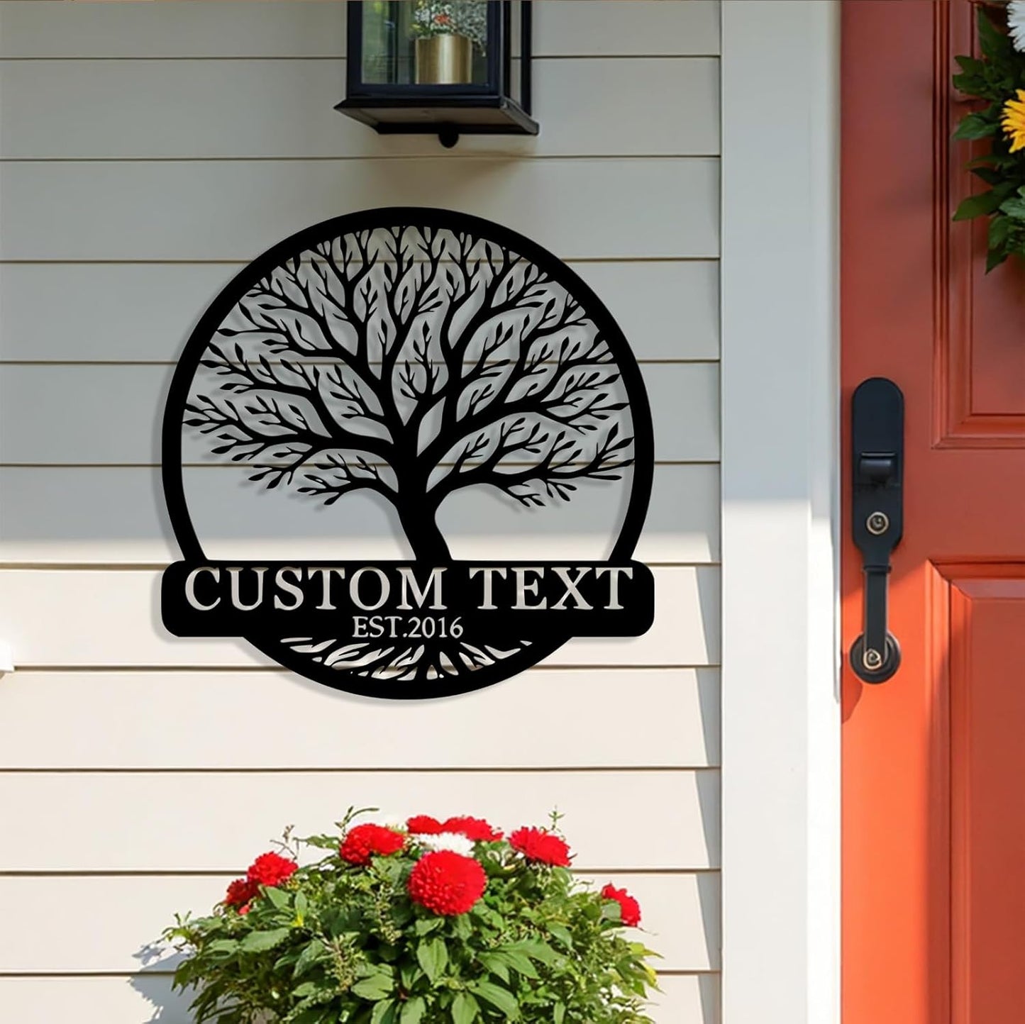 Personalized Tree of Life Metal Sign Wall Art Decor, Custom Wedding Gifts for Couples, Custom Family Name Sign, Christmas Valentine's Day Housewarming Gifts