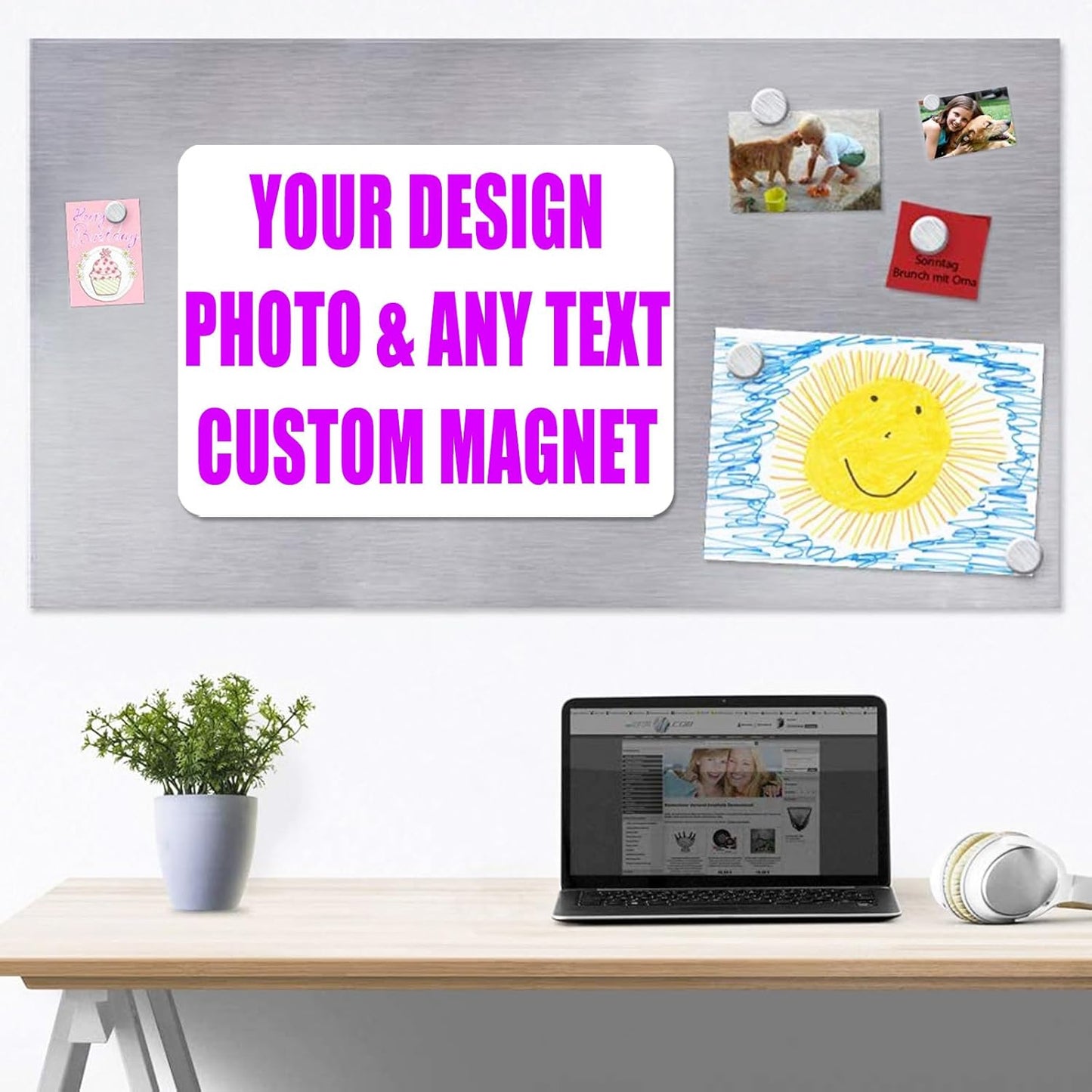 KETABAO – 6" Add Your Image Custom Star Photo Magnets - Photo Fridge, Storage Cabinet and Car Decoration Magnets