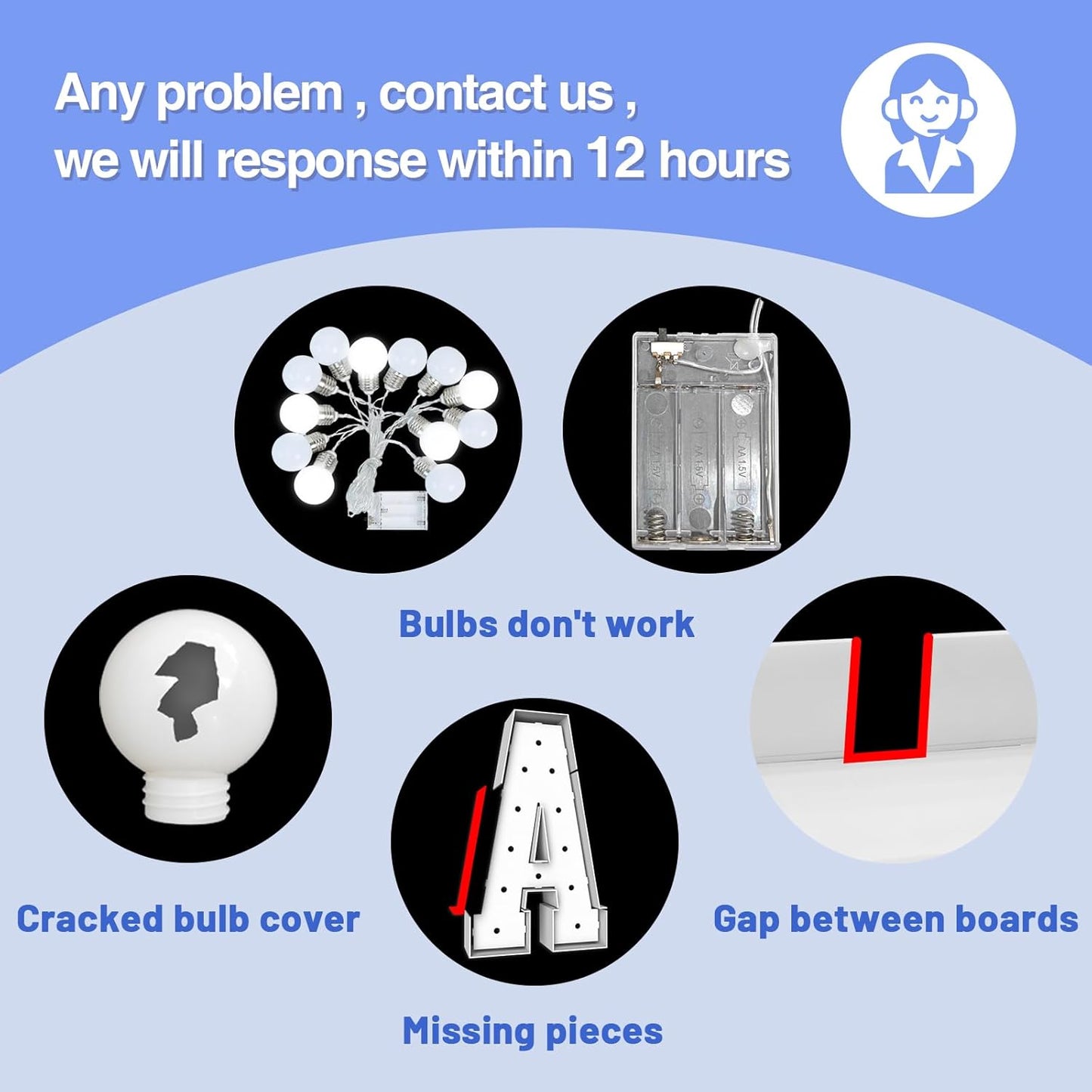 4FT Marquee Light Up Letters - Cool White Light Up Letters O with Fixed Water Bag, Party Decoration Large Marquee Light Up Letters can Be Used for Wedding Decoration, Birthday Party Decoration