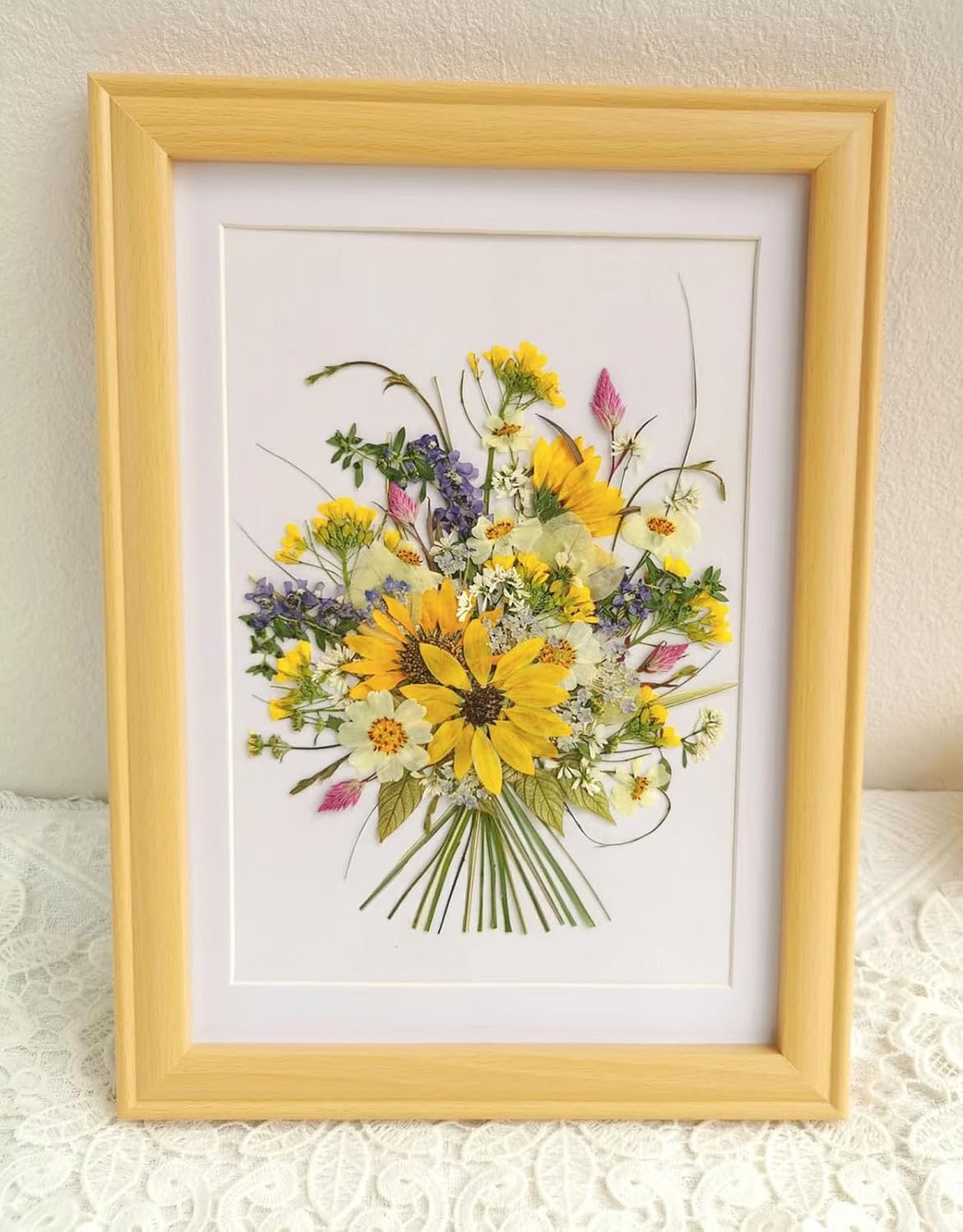 16 Types Boho Dried Pressed Flowers for Craft, Leaf Plant Herbarium for Resin Molds Jewelry Making Floral Decors（Boho Color）