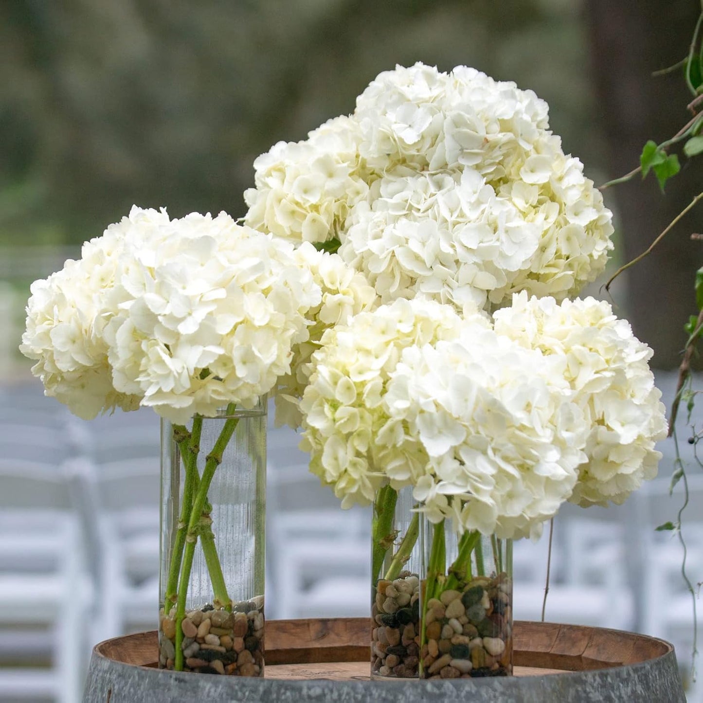 Hurricane Candle Holders 24 PCS Cylinder Flower Vases, Pillar Votives Floating Candles Holder, Clear Glass Vase for Wedding Party Decoration 10" 7.8" 6"