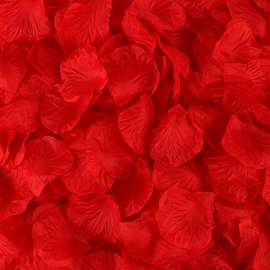 3300 PCS Artificial Fake Rose Petals,Flower Petals,Romantic Nightfor Her/Him Set,Wedding, Engagement, Party, in Bulk Flower Decorations（Red）