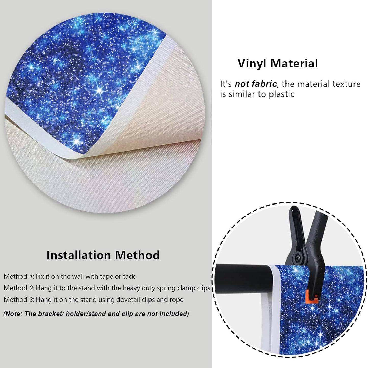 YongFoto Blue Glitter Backdrop 10x7ft Silver Light Spots Navy Blue Sequin Bokeh Photography Background Birthday Bridal Shower Wedding Photography Background Party Banner Decor Portraits Photoshoot