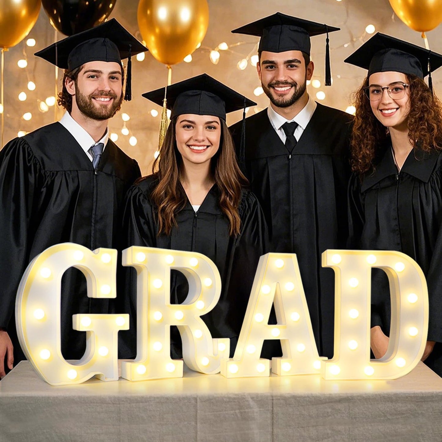 Pooqla LED Marquee Letter Lights Sign, Light Up Alphabet Letter for Home Party Wedding Decoration G