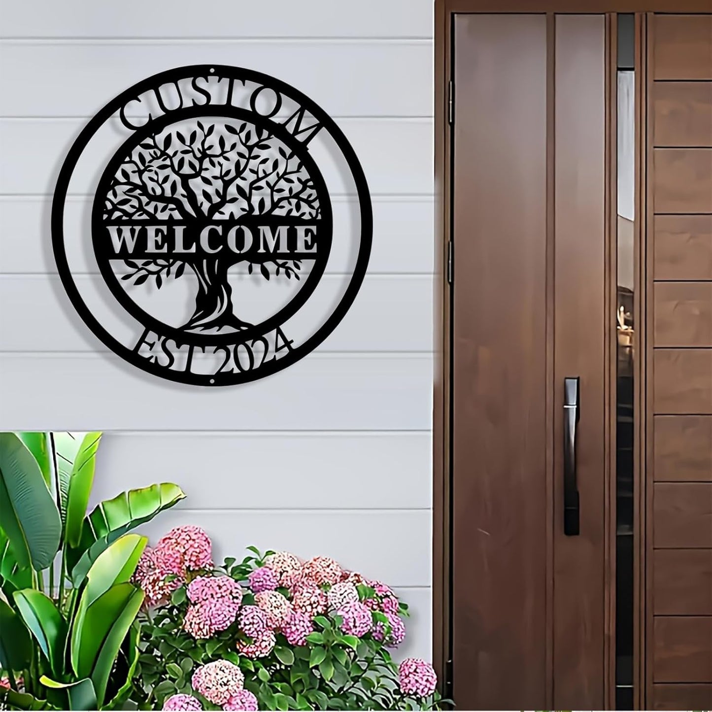 Personalized Tree of Life Metal Sign Wall Art Decor, Custom Wedding Gifts for Couples, Custom Family Name Sign, Christmas Valentine's Day Housewarming Gifts