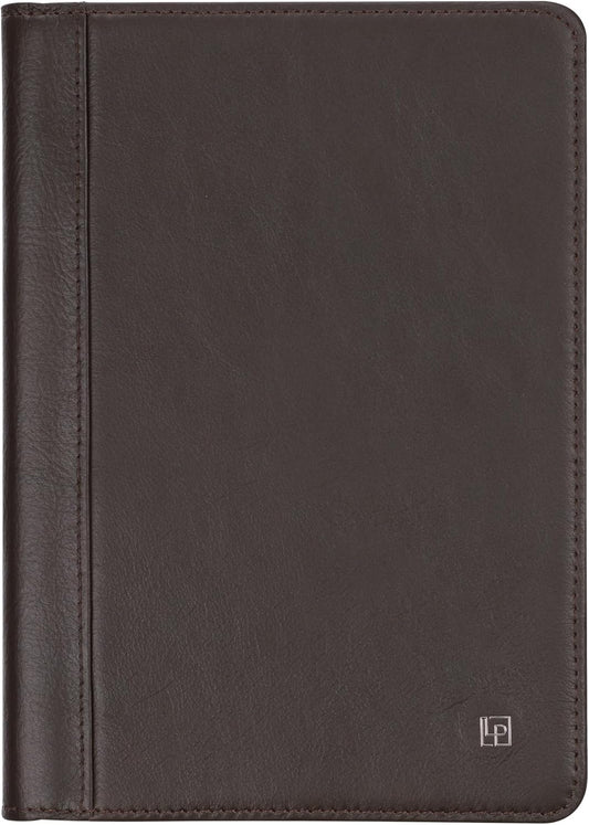 Luxury Leather Refillable Journal/Writing Notebook for Men & Women, Reusable Full-grain Leather Cover, 120gsm Thick Paper, Blank, Dotted, Lined Refills