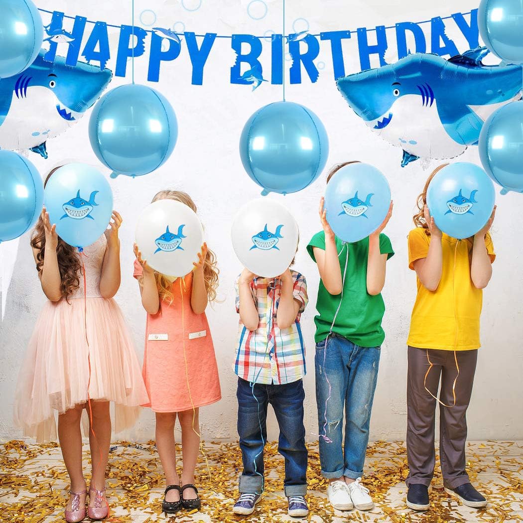 10 pcs Light Blue 4D balloon, 10 inch Foil Mylar Sphere Balloon for Birthday Party,Wedding,Valentine's Day, Christmas,Baby Shower Decoration Supplies