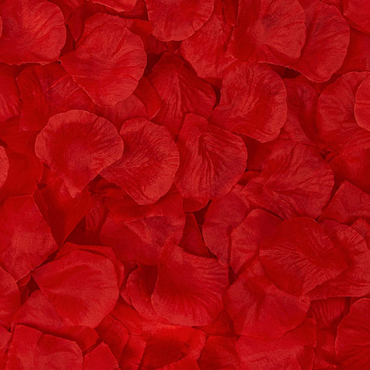 Ouddy Decor 5000 Pcs Rose Petals Artificial Flower for Valentine's Wedding Decor Romantic Night Event Anniversary Shower Engagement Party Home Decorations, Red