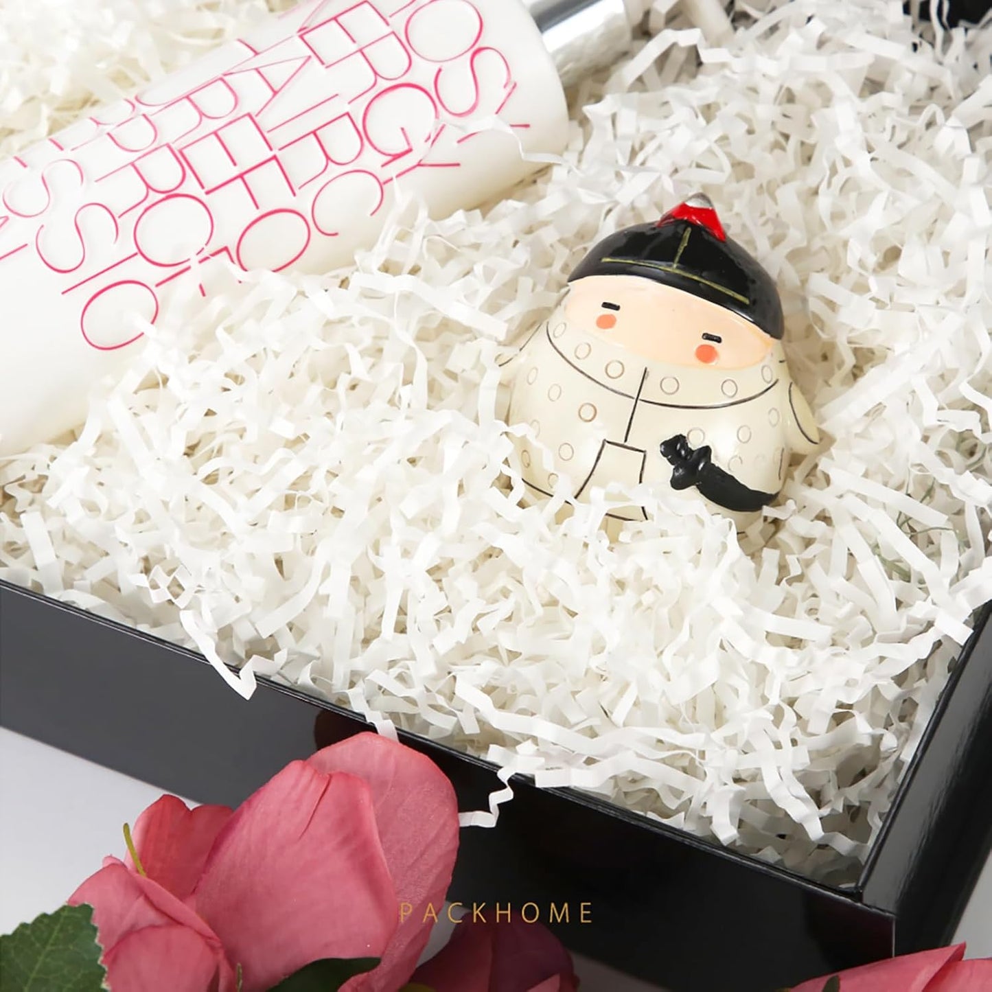 PACKHOME 6 Gift Boxes 11.5x8x2.5 Inches, Sturdy Shirt Boxes with Magnetic Lids for Multiple Occasions (Glossy Black)