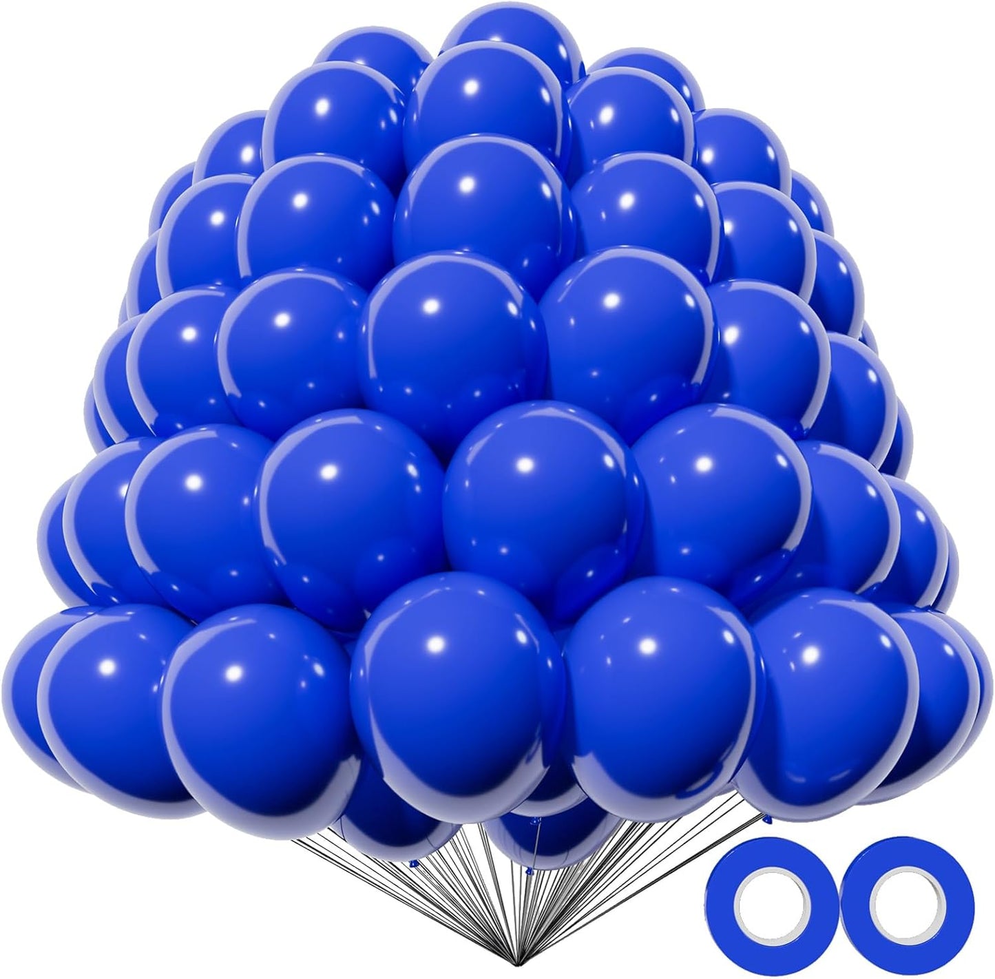 KAWKALSH 200pcs Royal Blue Balloons 5 Inch, Small Mini Latex Balloons for Party Birthday Baby Shower Anniversary Festival Arch Garland Decoration