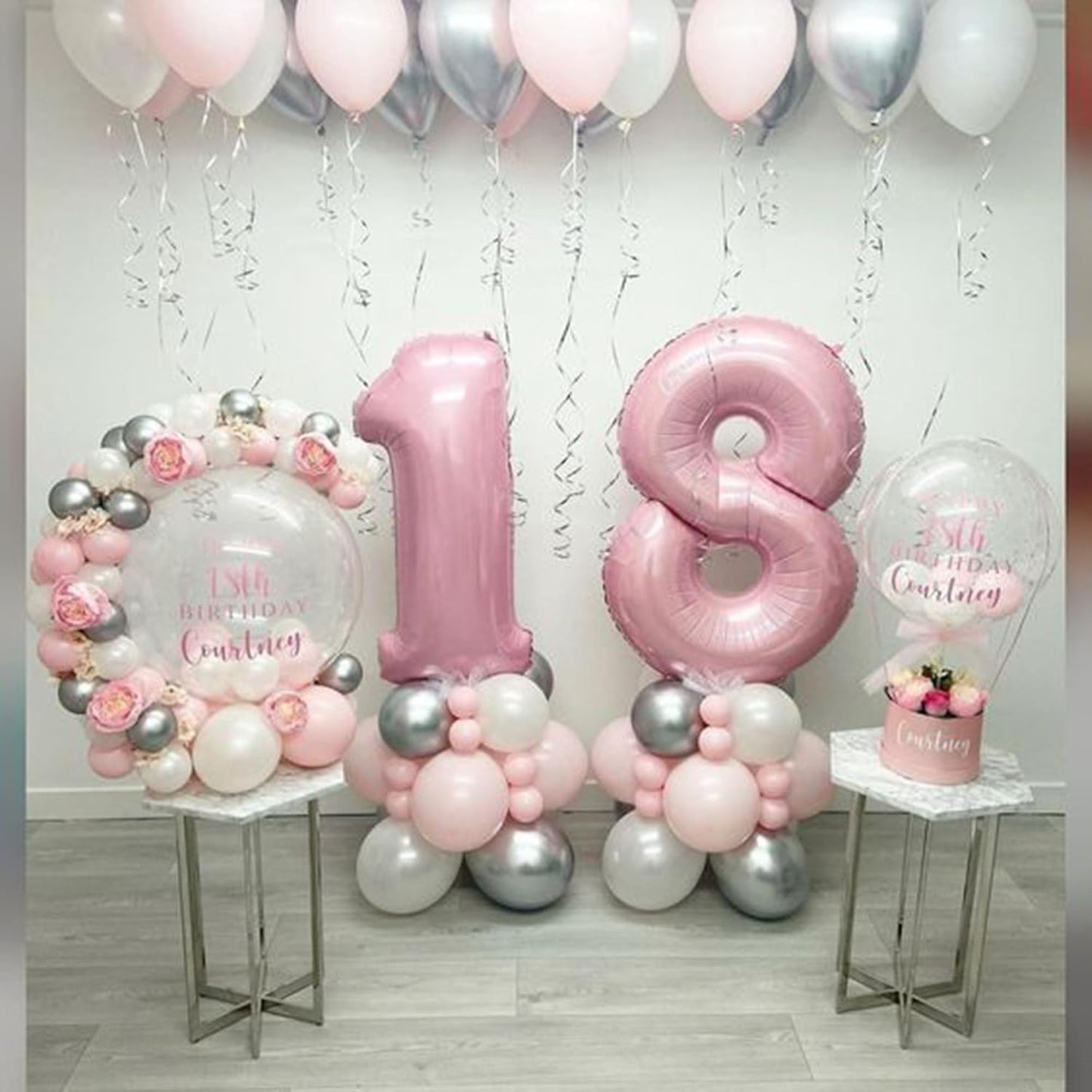 Light Pink Number 8 Balloon 40 Inch Big Self Inflating Foil Number Balloons 0-9, Pastel Pink Digital 8 Helium Balloon for 8th 18th 28th Girls Birthday Graduation Anniversary Princess Party Decoration
