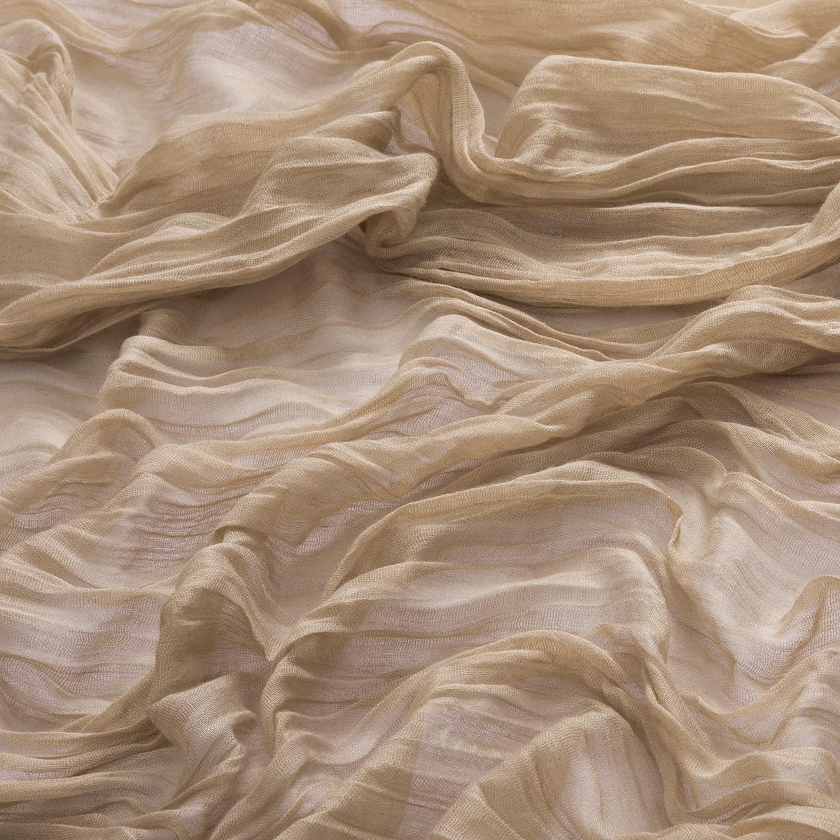 MLMW 10 Pack Fall Table Runner Boho Nude Brown Cheesecloth Table Runner Autumn Gauze Rustic Tan Cheese Cloth 160 inch 13.3ft for Thanksgiving Wedding Party Baby Bridal Shower Birthday