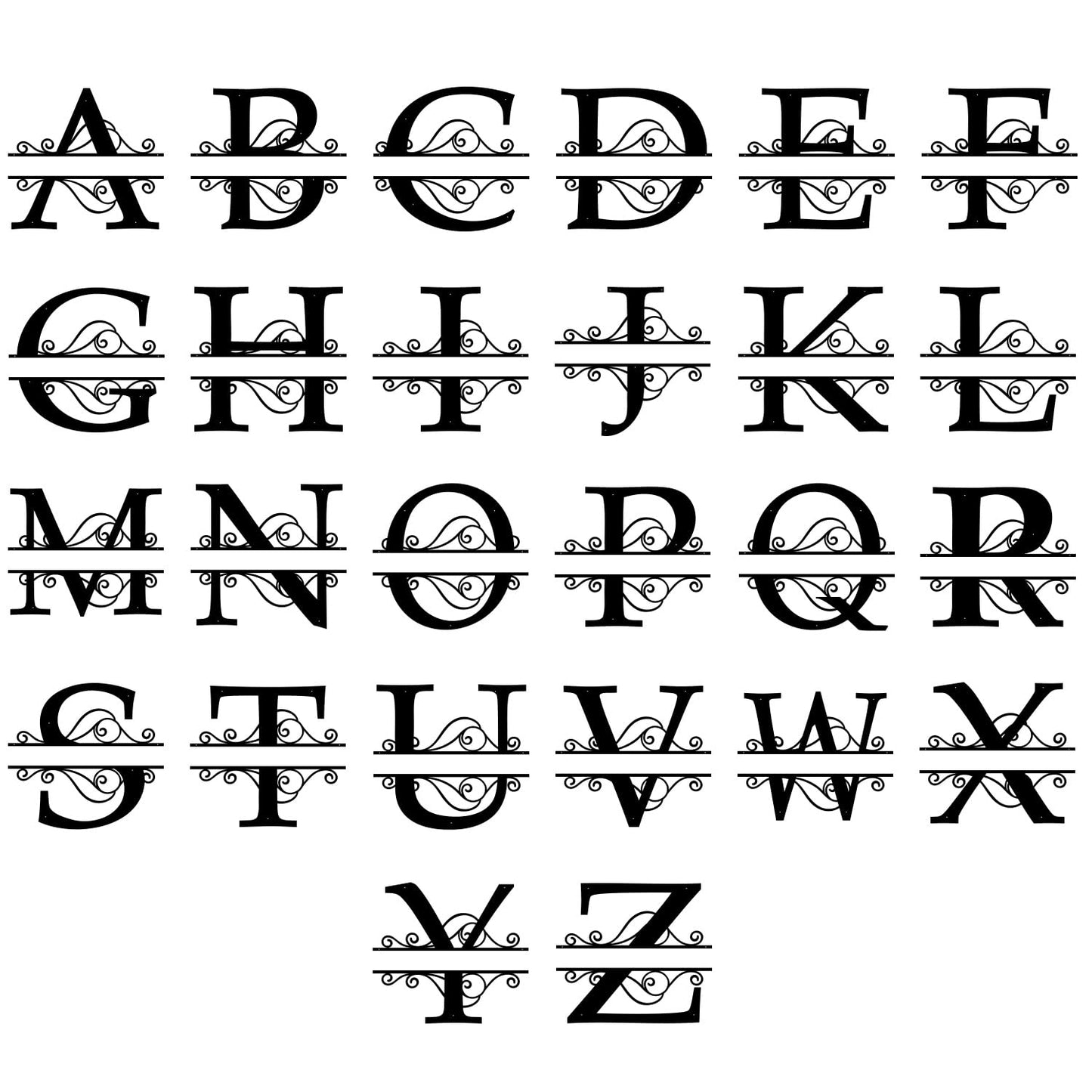 Custom Metal Name Sign | Metal Wall Art | Split Letter Monogram Decor | Family Name Sign | Personalized Wedding Gift | Outdoor Decor