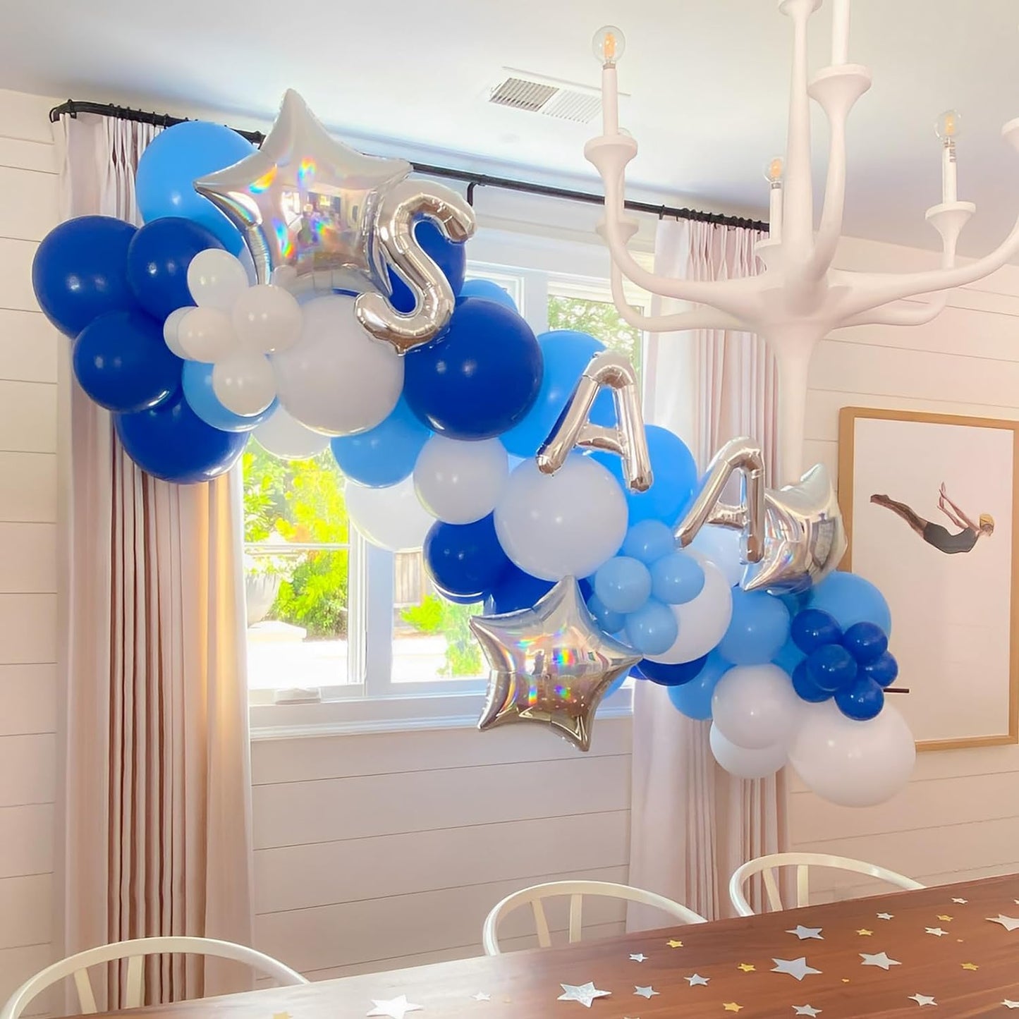 90pack Royal Blue Balloons Different Size 18/12/10/5 Inch Blue Balloon Garland Arch Kit for Graduation, Wedding, Birthday, New Year, Baby Shower, Baseball, Nautical Party Decorations