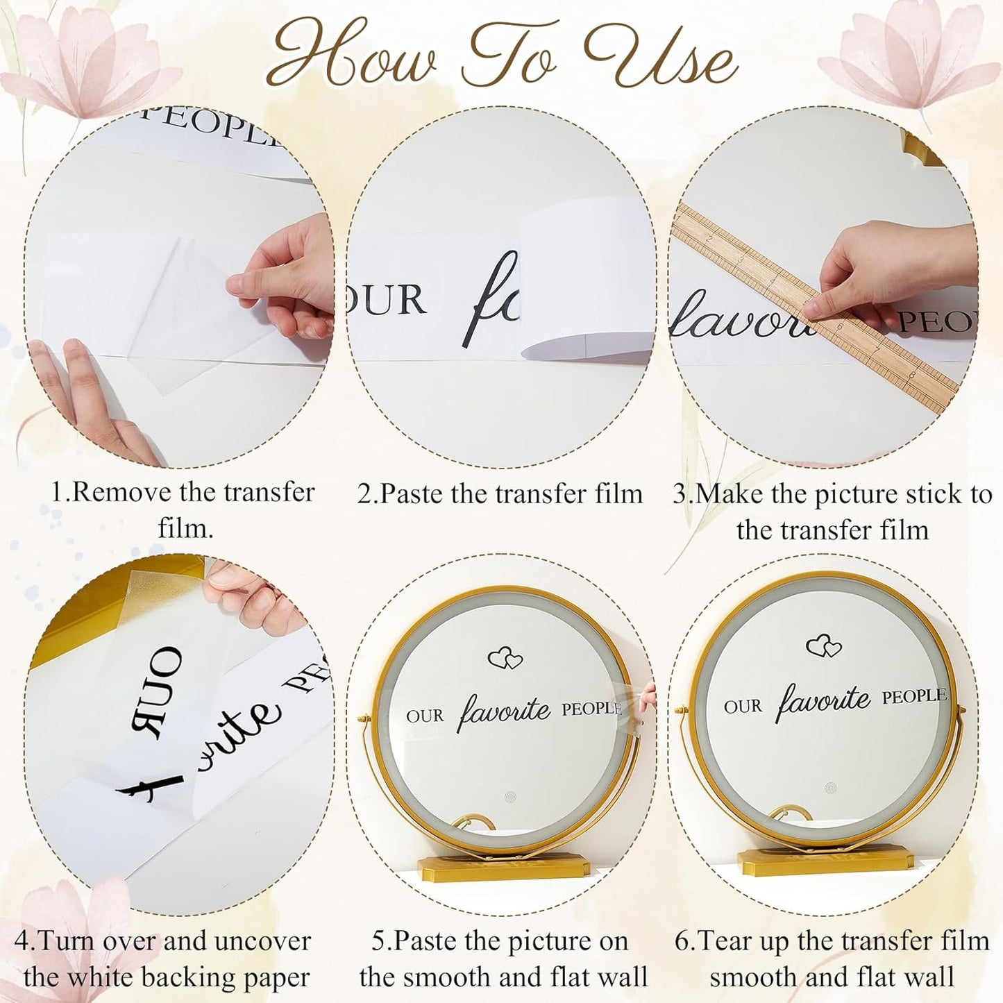 3 Pcs Wedding Seating Chart Decal Stickers DIY Our Favorite People Your Seat Awaits Vinyl Decal Wedding Sign Decor Seating Chart Board Mirror Stickers(Black)