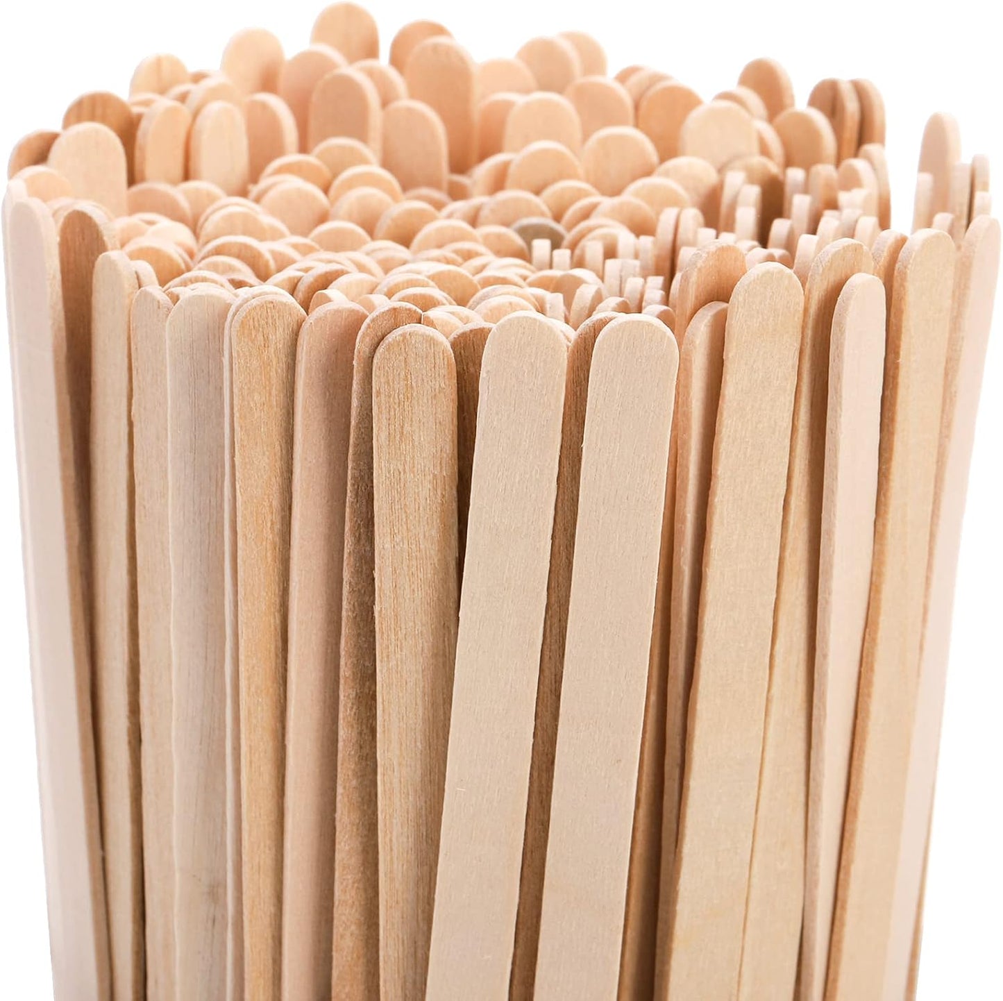 Hedume 1500 Pack Wooden Coffee Stirrers, 7" Disposable Stir Sticks, BPA Free Biodegradable Round-End Beverage Stirrers, Natural Birch Wood Wooden Stir Sticks for Coffee & Cocktail