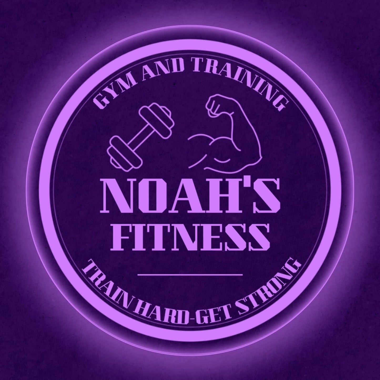 Custom Gym LED Sign – Personalized Color Changing Acrylic Wall Decor for Home Gym, Workout Room, or Man Cave (Gym, 16 INCHES)