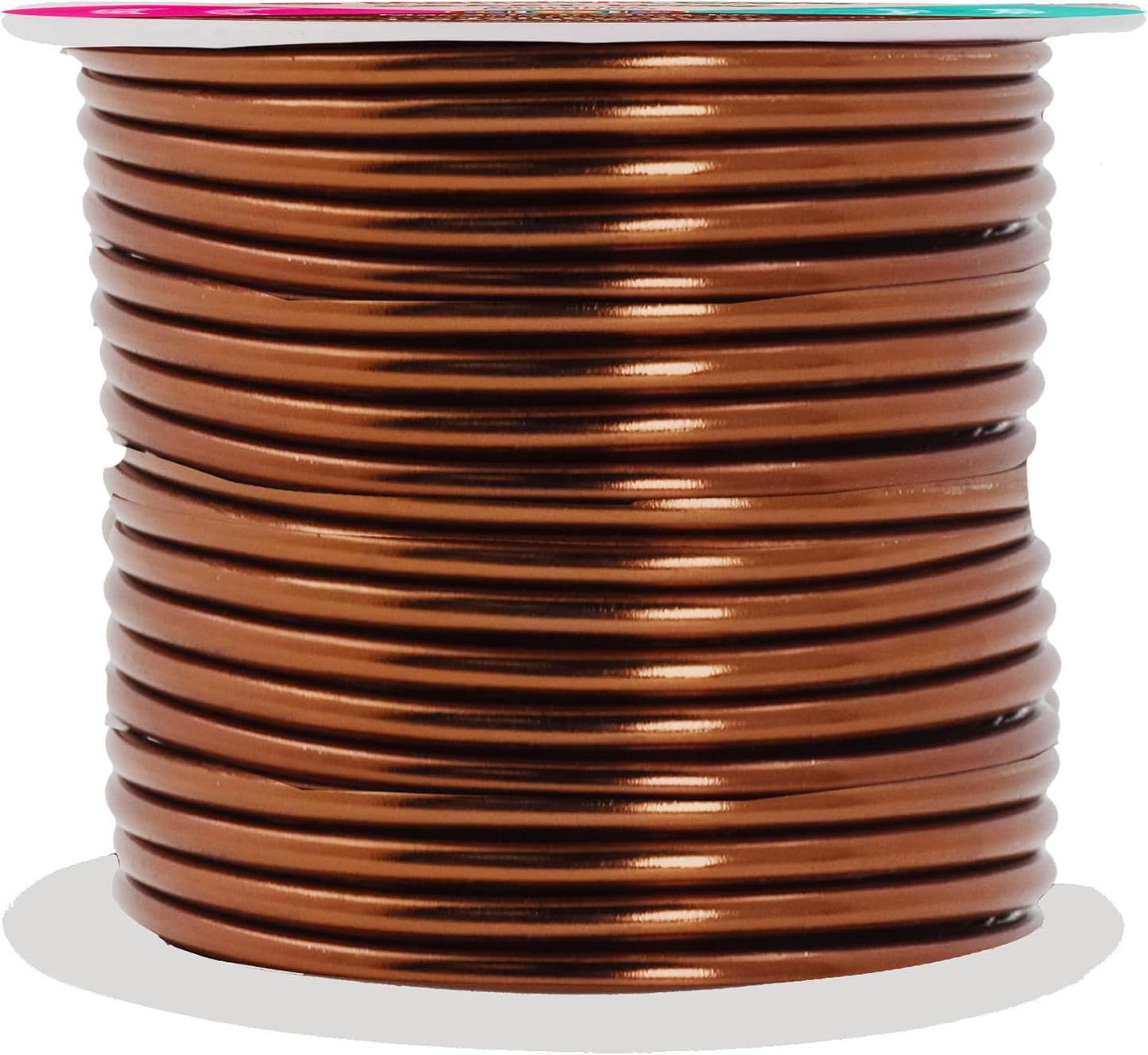 Mandala Crafts 10 Gauge Anodized Aluminum Craft Wire for Jewelry Making - 32 FT Colored Flexible Brown Wire - Bendable for Bonsai Armature Crafting Sculpting