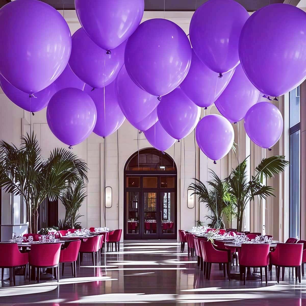 30 Pack Purple Balloons 36 inch Purple Latex Big Balloons for Party Decorations and Events